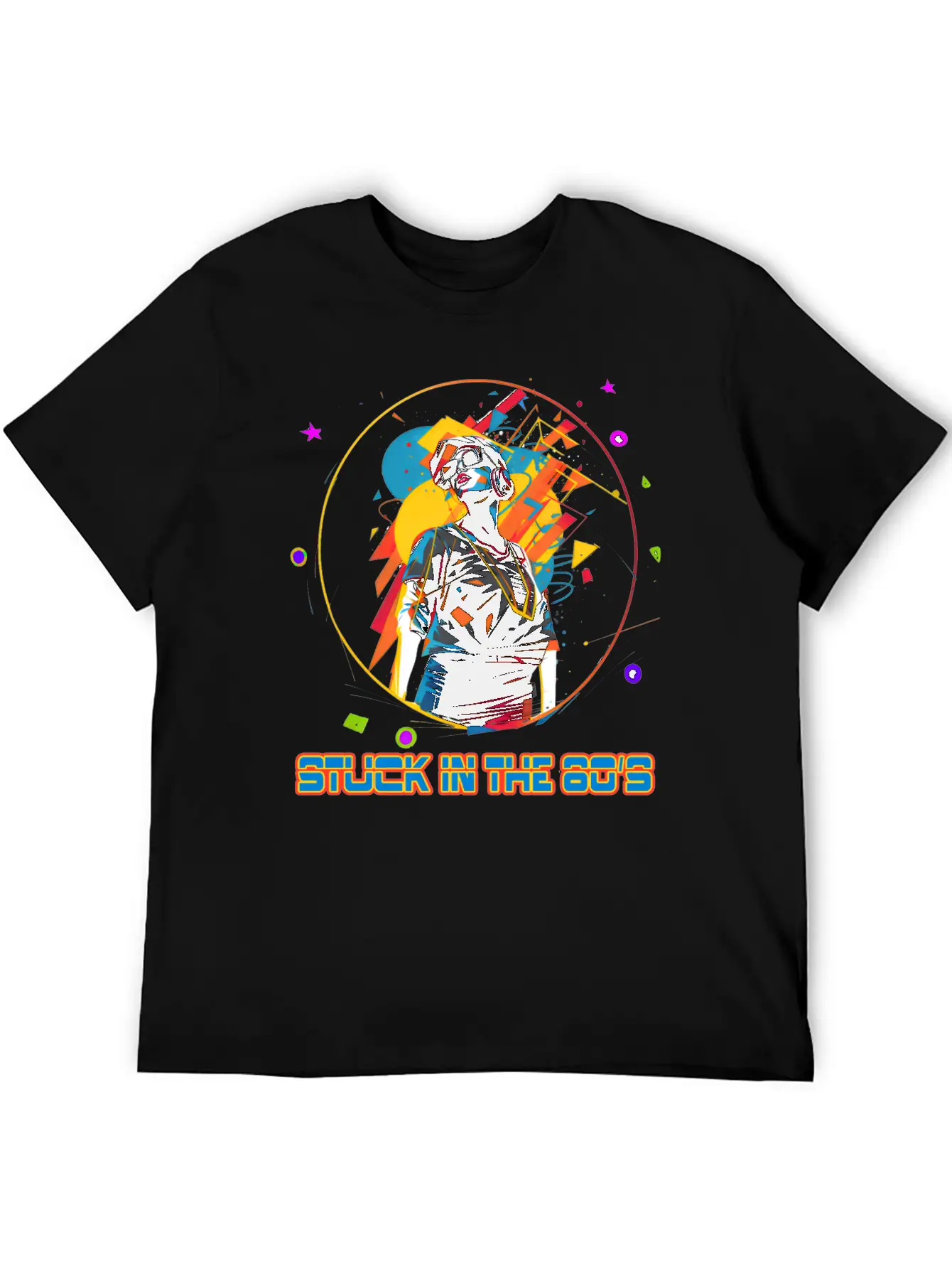 Funky Girl From The 80's Essential Cotton Tee For Daily Outfits – Unisex Style