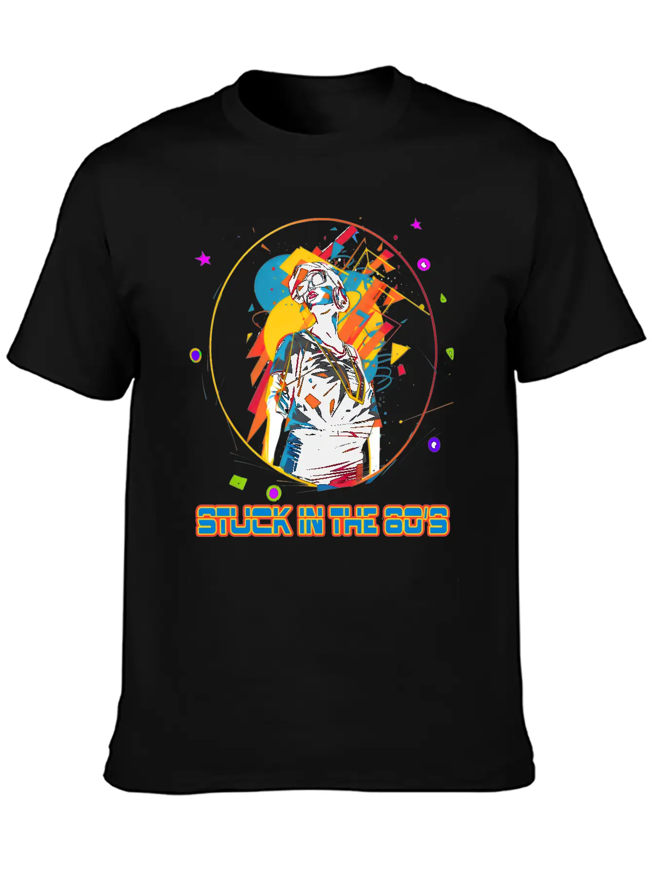 Funky Girl From The 80's Essential Cotton Tee For Daily Outfits – Unisex Style