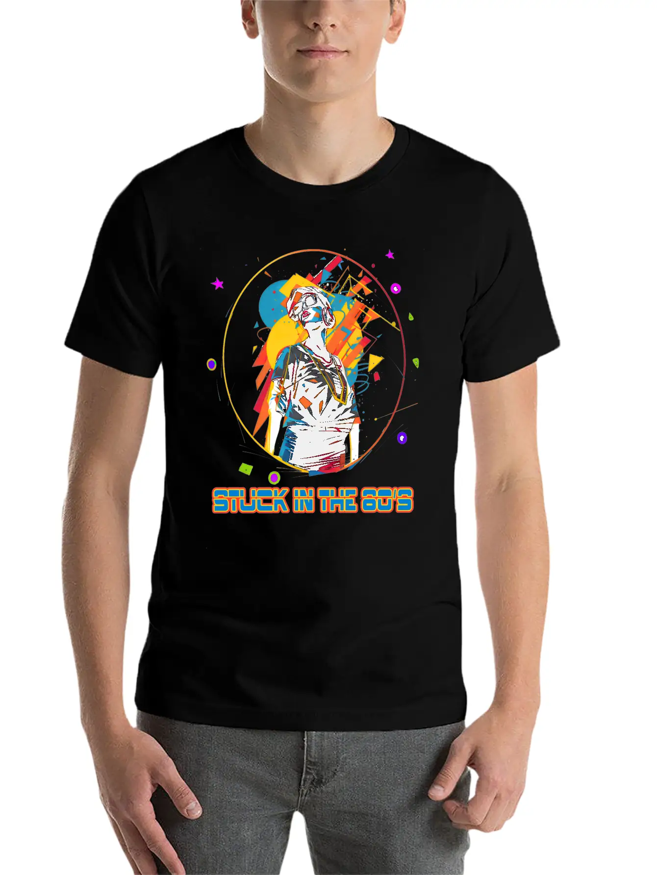 Funky Girl From The 80's Essential Cotton Tee For Daily Outfits – Unisex Style