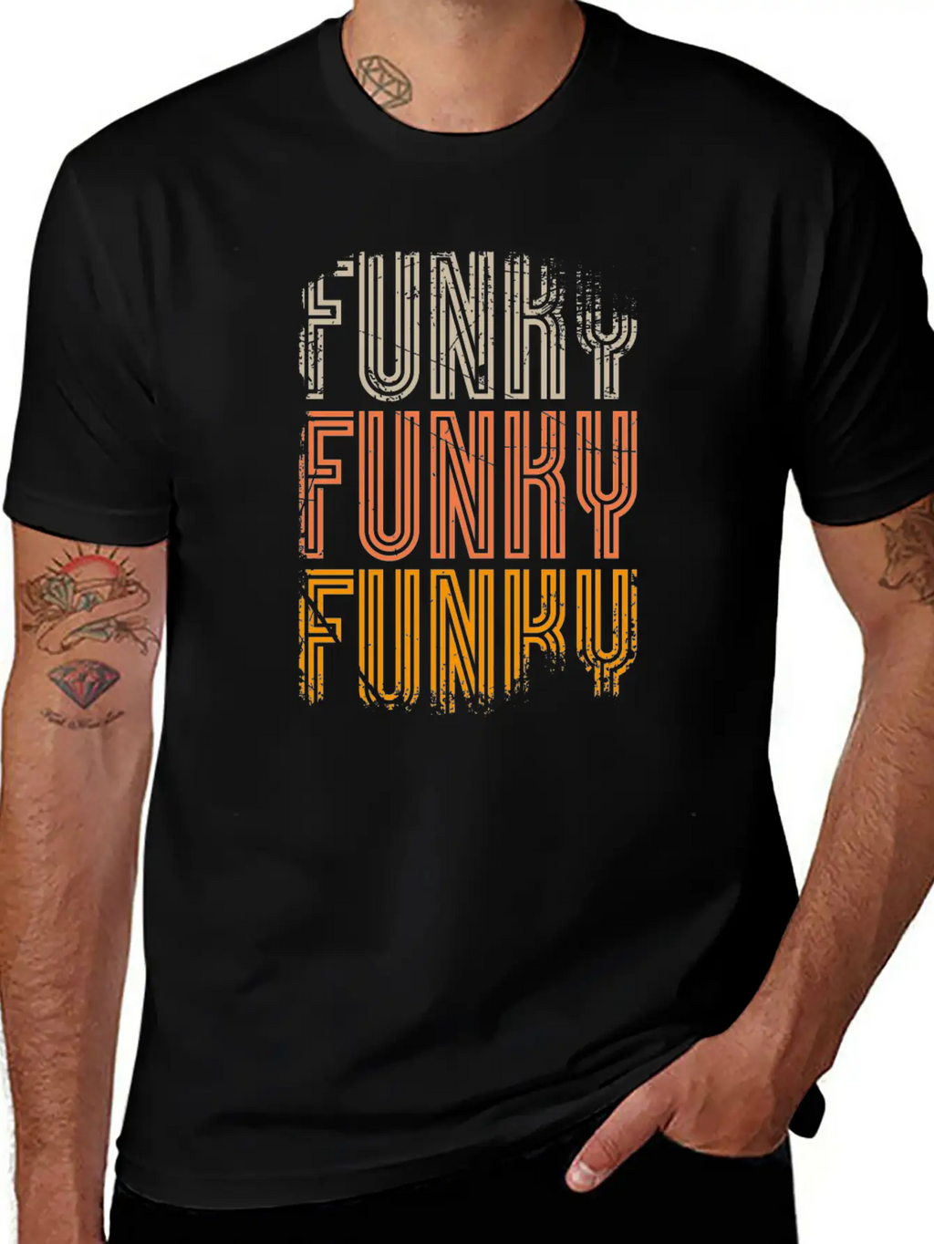 Funky Vintage Classic Cotton Tee – Unisex Comfort For Any Season