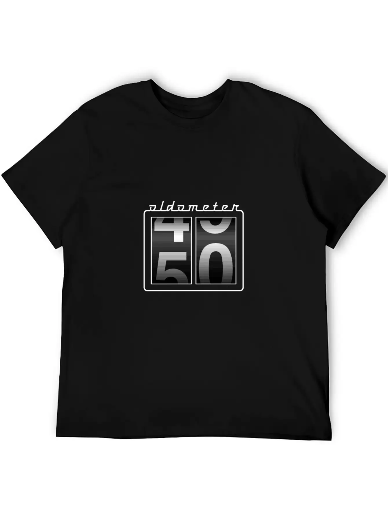 Funny 50Th Birthday Gift Men Women Oldometer 4950 Modern Fit Casual T-Shirt – Clean And Versatile Design