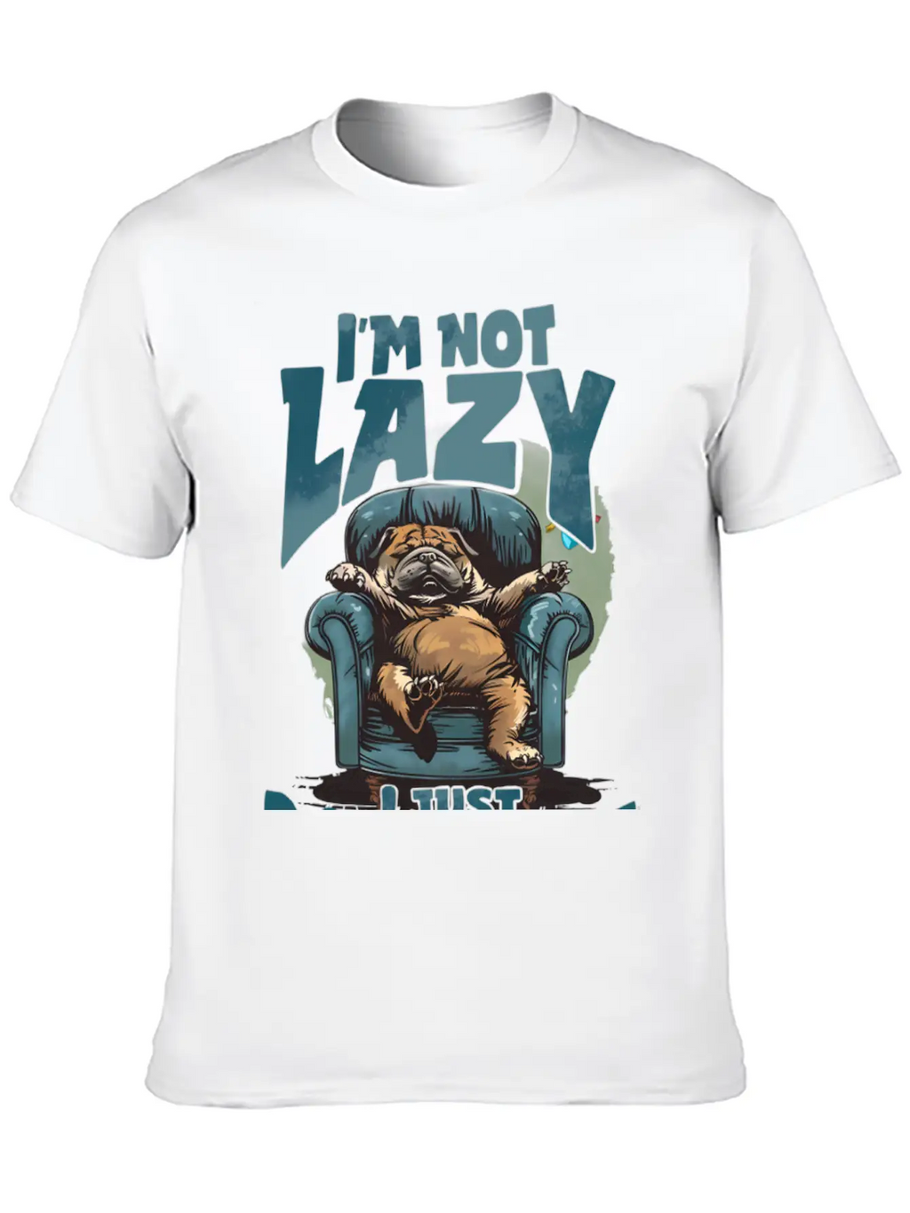 Funny Animal Lazy Dogquote Breathable Graphic T-Shirt – Perfect For Casual Days
