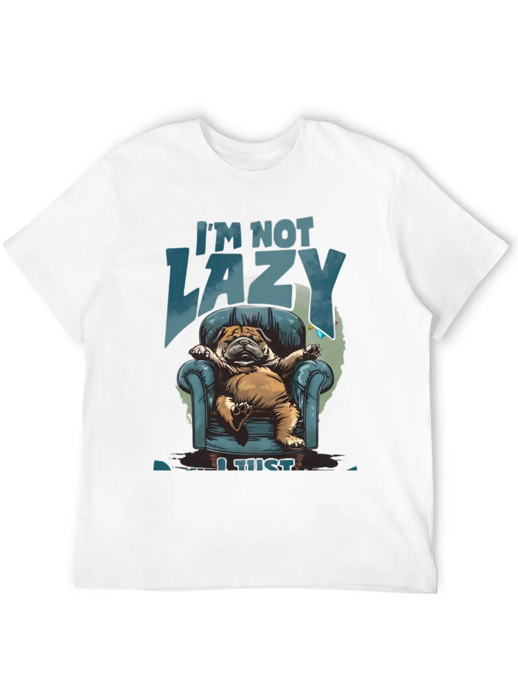 Funny Animal Lazy Dogquote Breathable Graphic T-Shirt – Perfect For Casual Days