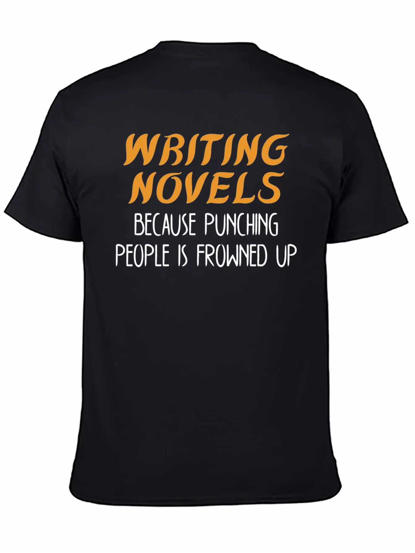 Funny Author Gift Writer Writing Novels Stylish Everyday T-Shirt – Unisex Basic Cotton Tee