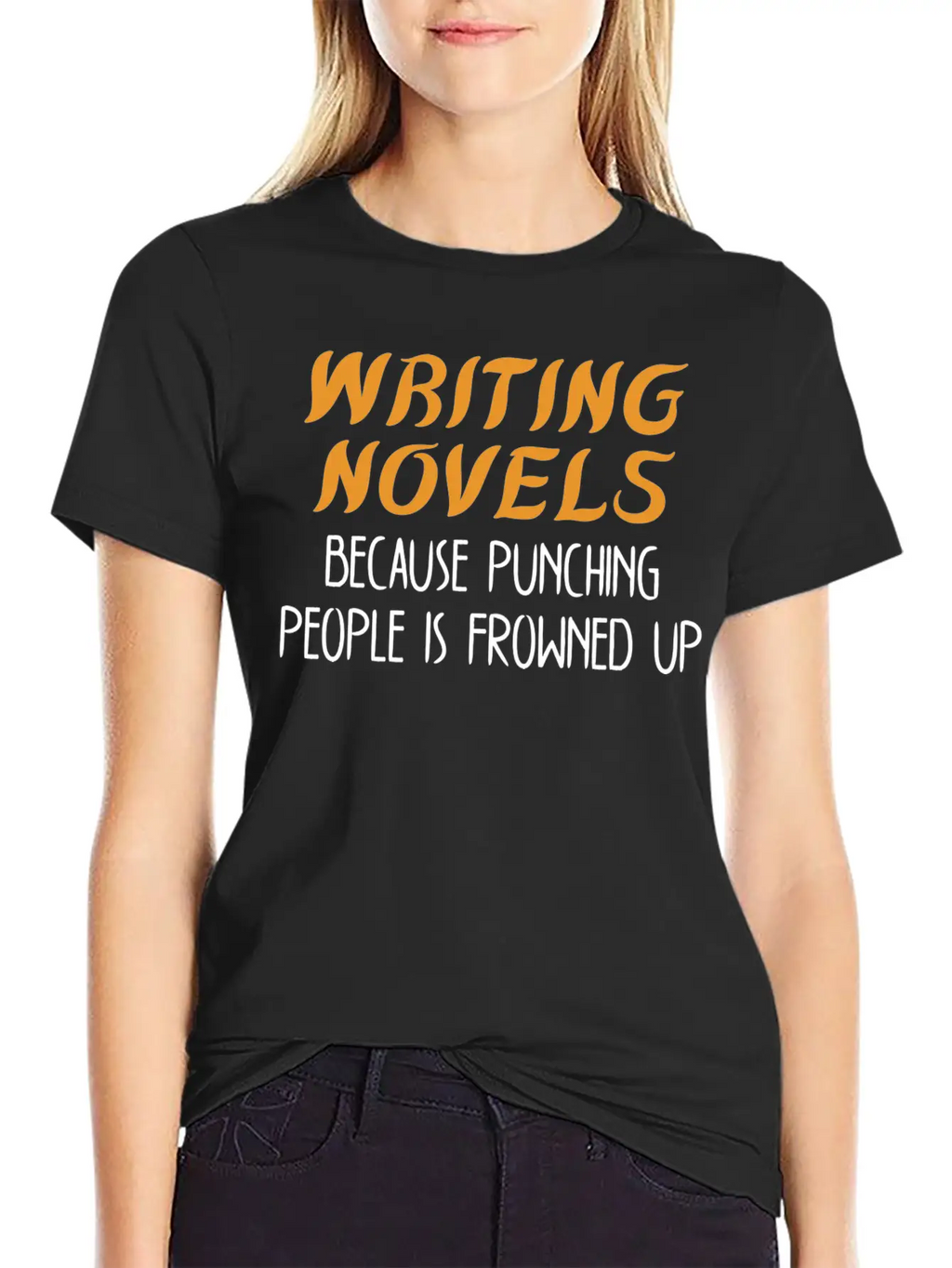 Funny Author Gift Writer Writing Novels Stylish Everyday T-Shirt – Unisex Basic Cotton Tee