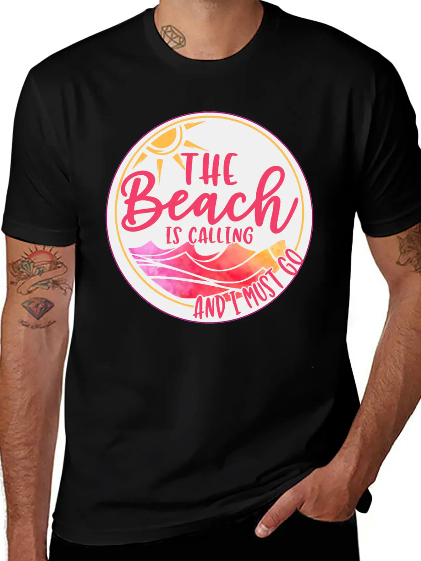 Funny Beach Is Calling Summer Quote Classic Cotton Tee – Unisex Comfort For Any Season