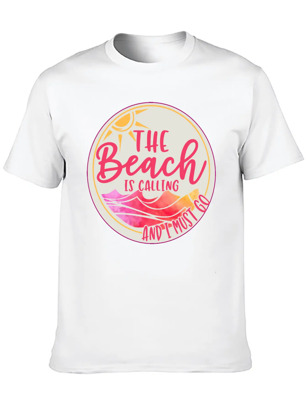 Funny Beach Is Calling Summer Quote Classic Cotton Tee – Unisex Comfort For Any Season