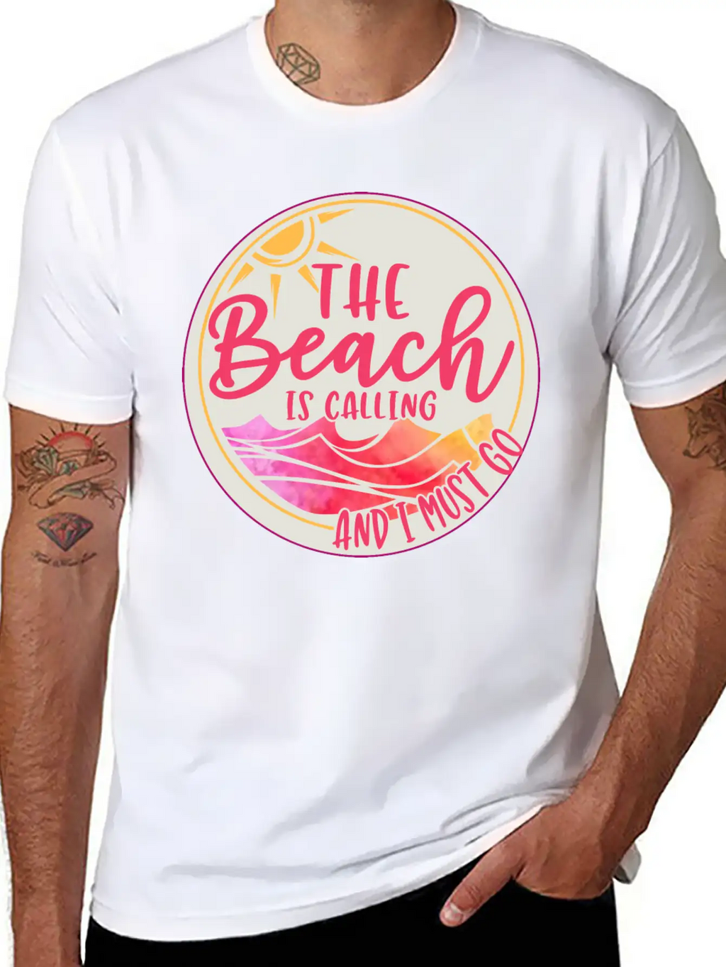 Funny Beach Is Calling Summer Quote Classic Cotton Tee – Unisex Comfort For Any Season