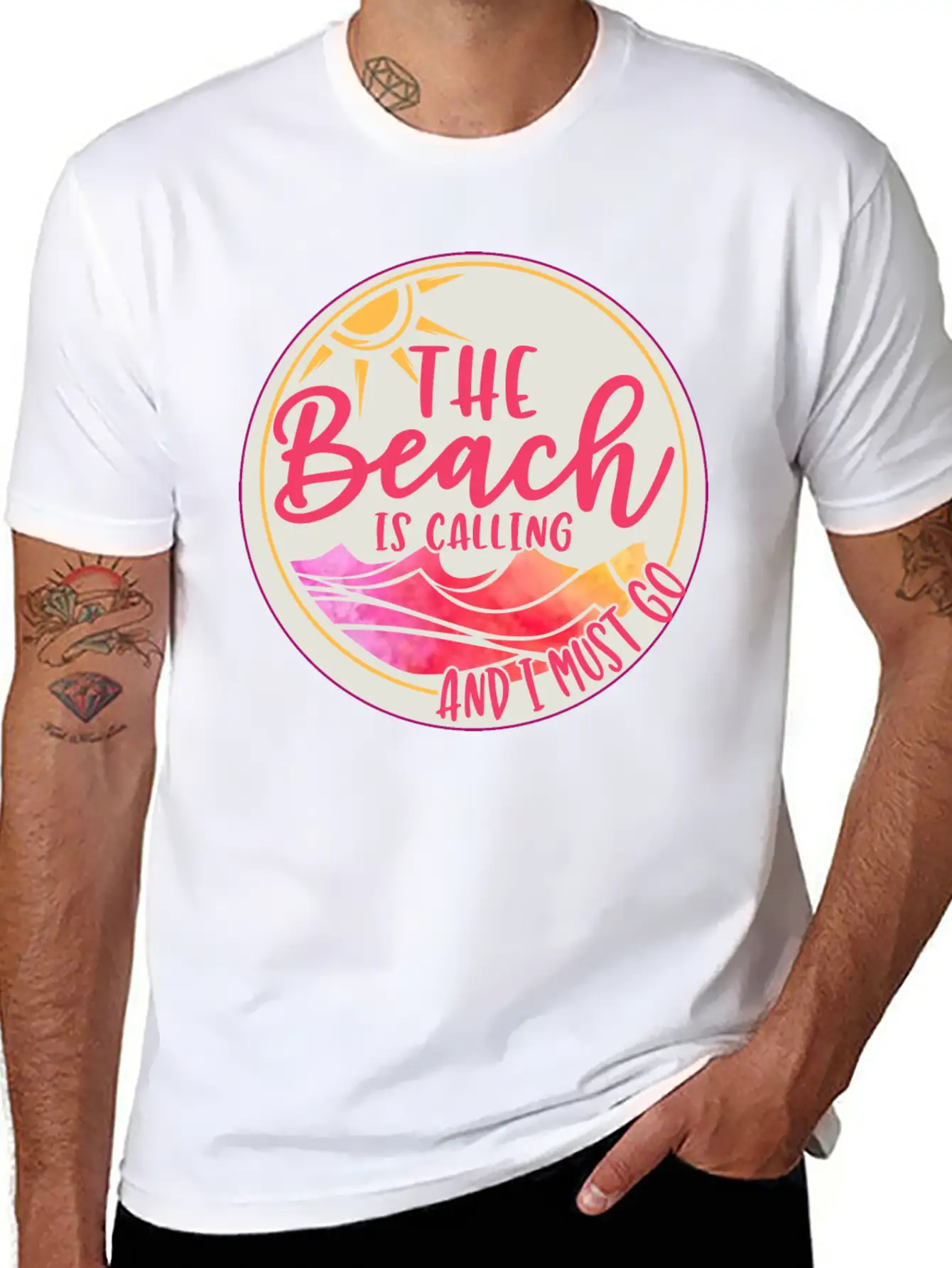 Funny Beach Is Calling Summer Quote Classic Cotton Tee – Unisex Comfort For Any Season