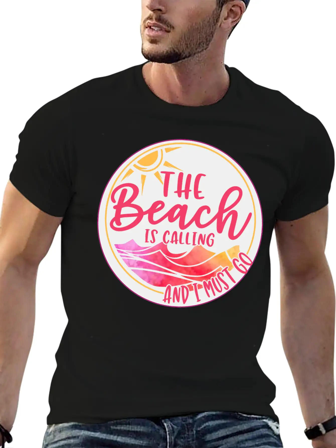 Funny Beach Is Calling Summer Quote Classic Cotton Tee – Unisex Comfort For Any Season
