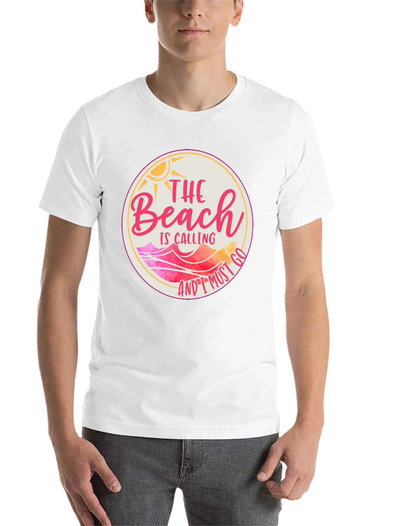Funny Beach Is Calling Summer Quote Classic Cotton Tee – Unisex Comfort For Any Season