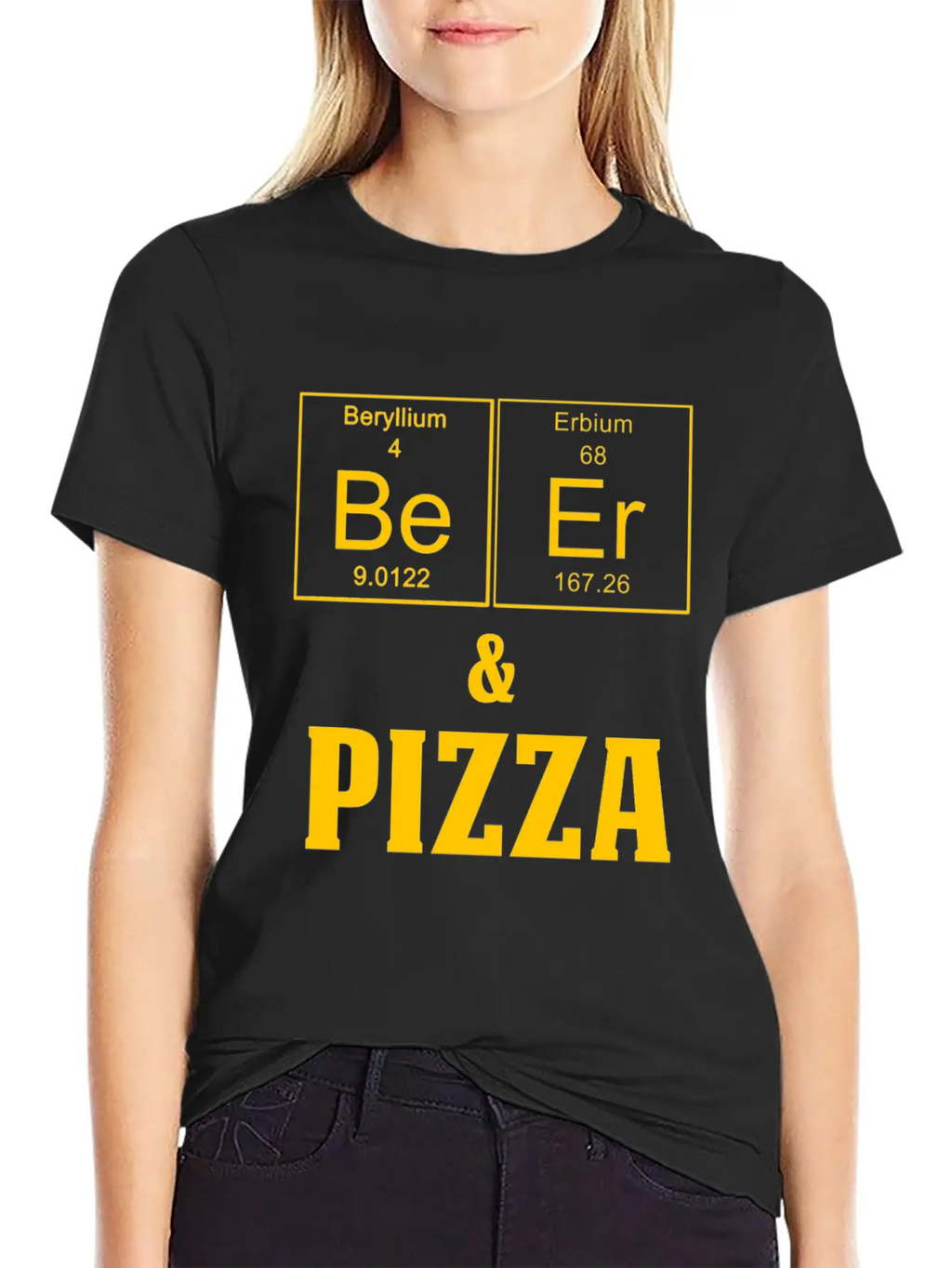 Funny Beer And PIzza Teachers Assistant Design Essential Cotton Tee For Daily Outfits – Unisex Style