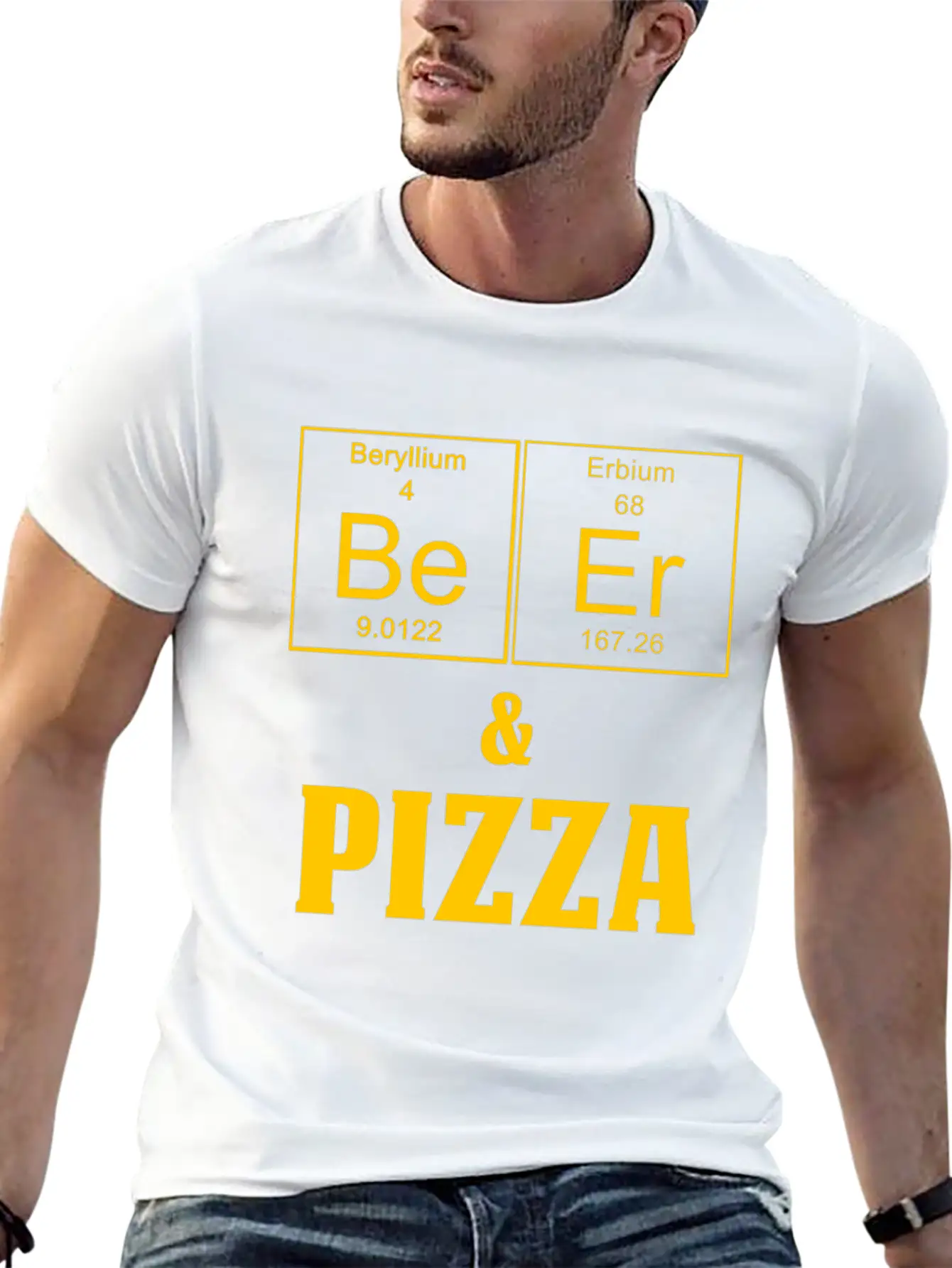 Funny Beer And PIzza Teachers Assistant Design Essential Cotton Tee For Daily Outfits – Unisex Style