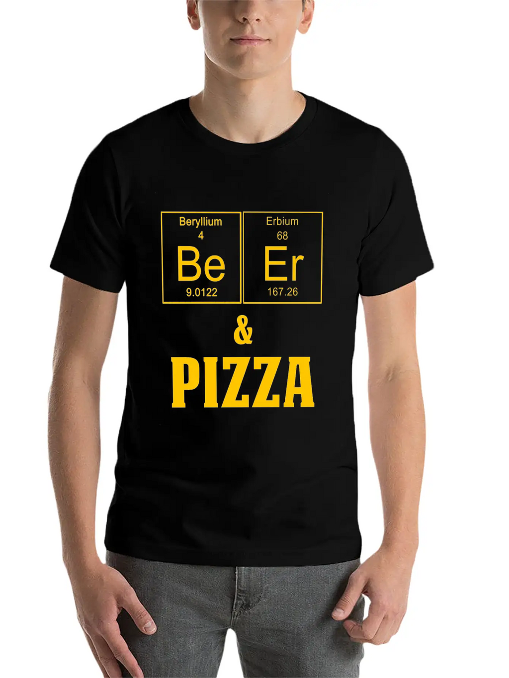Funny Beer And PIzza Teachers Assistant Design Essential Cotton Tee For Daily Outfits – Unisex Style