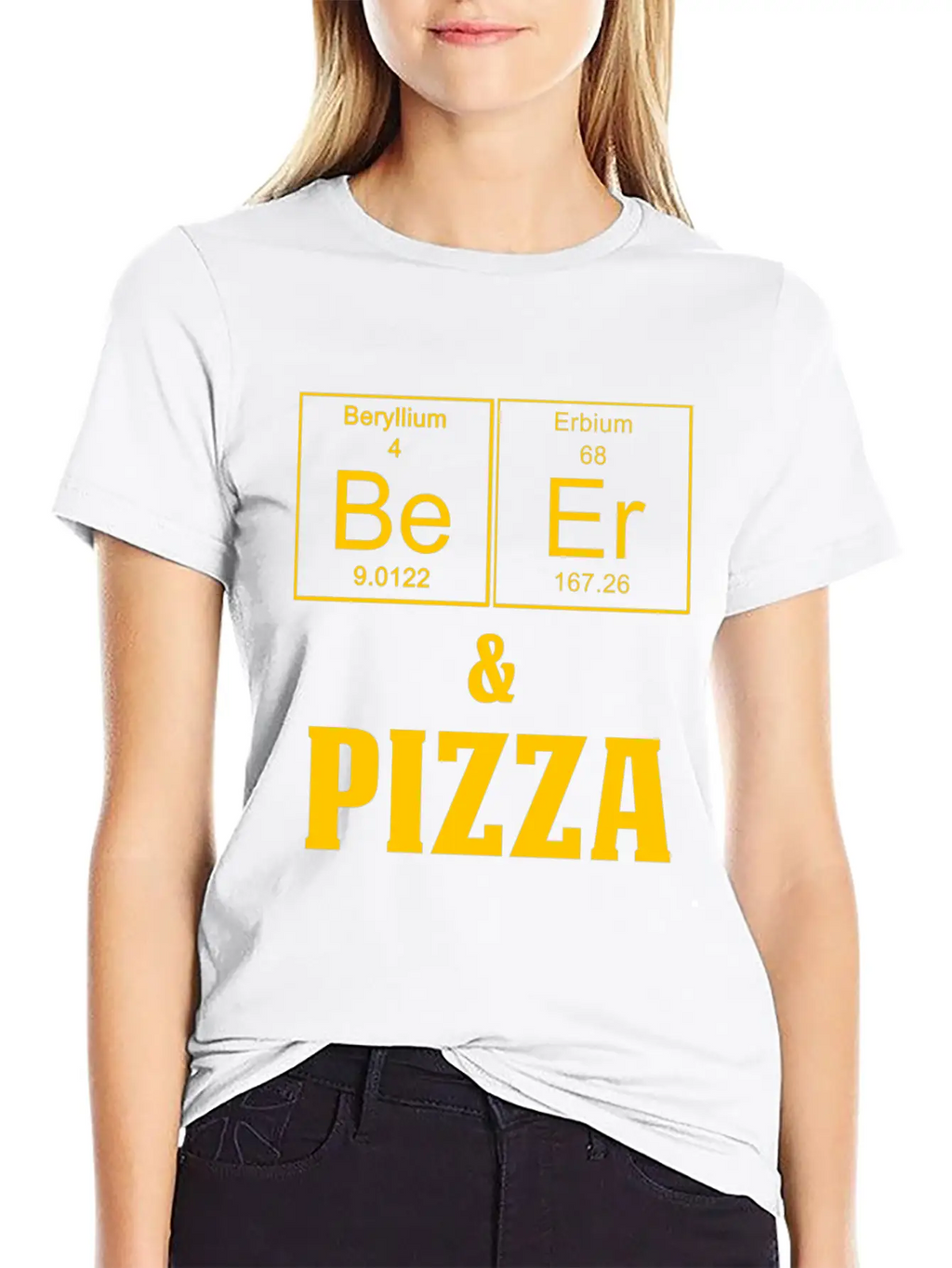 Funny Beer And PIzza Teachers Assistant Design Essential Cotton Tee For Daily Outfits – Unisex Style
