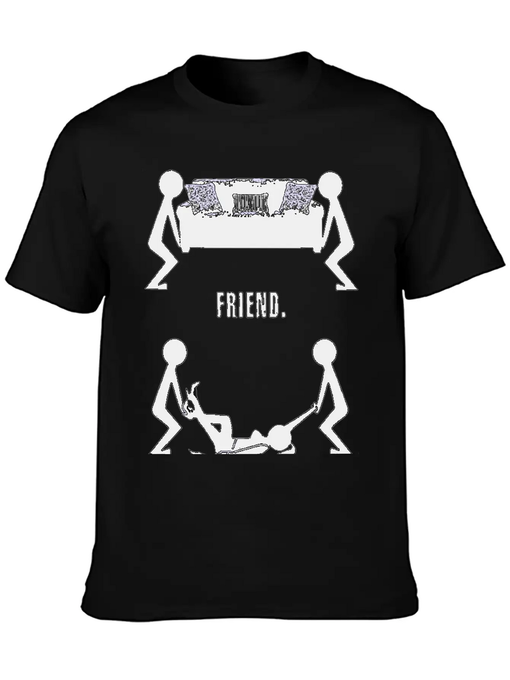Funny Body Friend Best Logo Stylish Everyday T-Shirt – Unisex Basic Cotton Tee