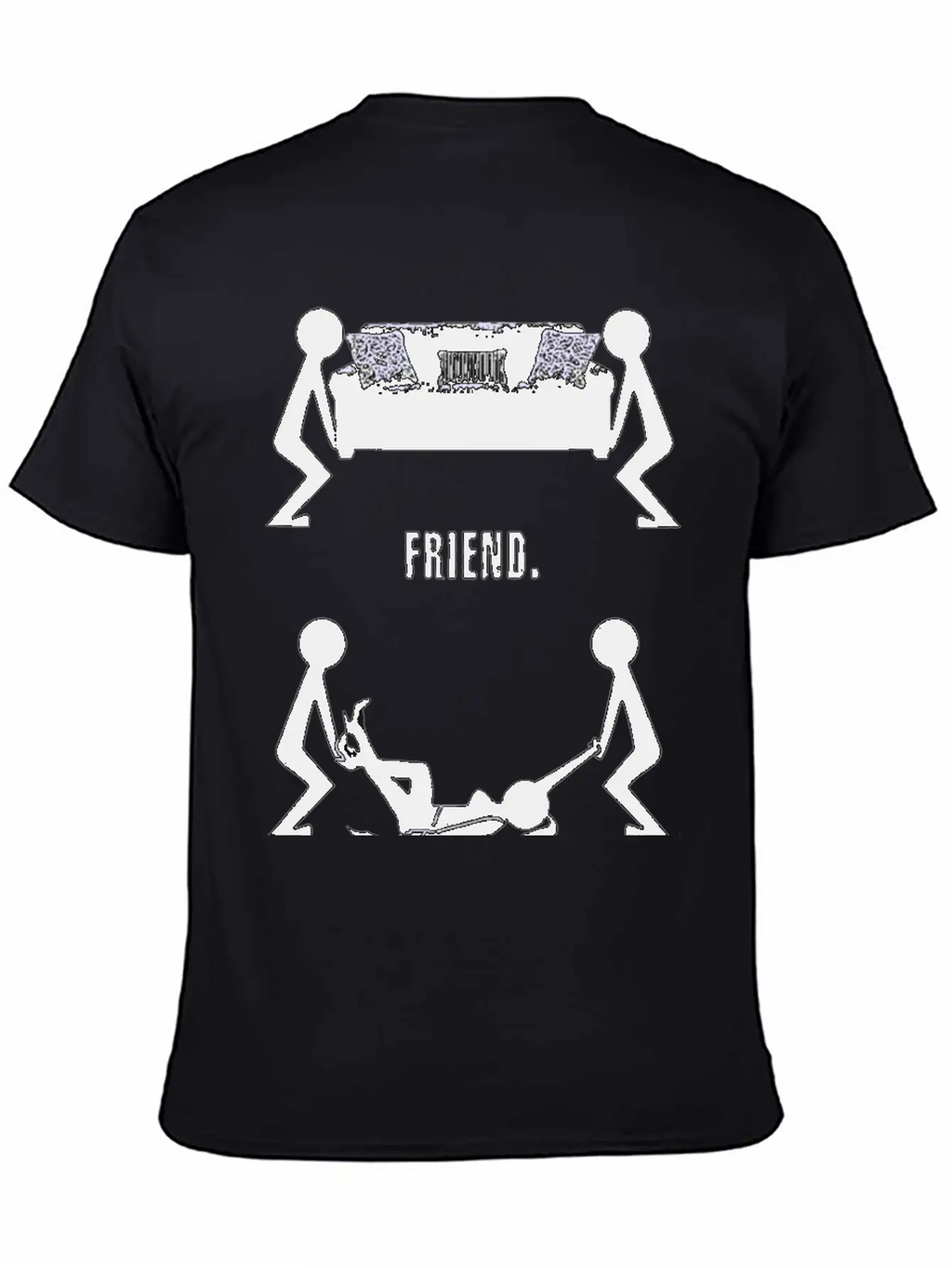 Funny Body Friend Best Logo Stylish Everyday T-Shirt – Unisex Basic Cotton Tee