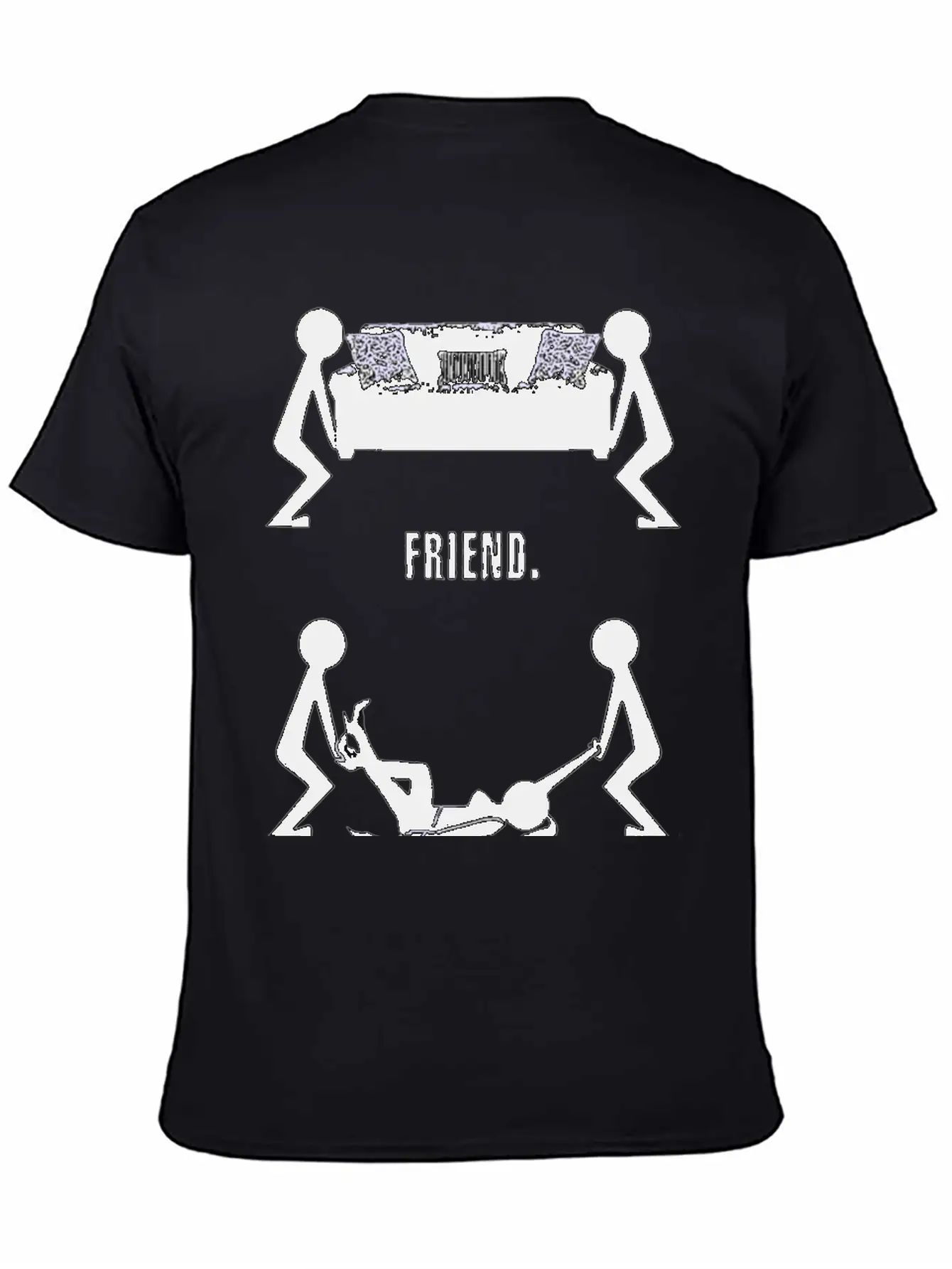 Funny Body Friend Best Logo Stylish Everyday T-Shirt – Unisex Basic Cotton Tee