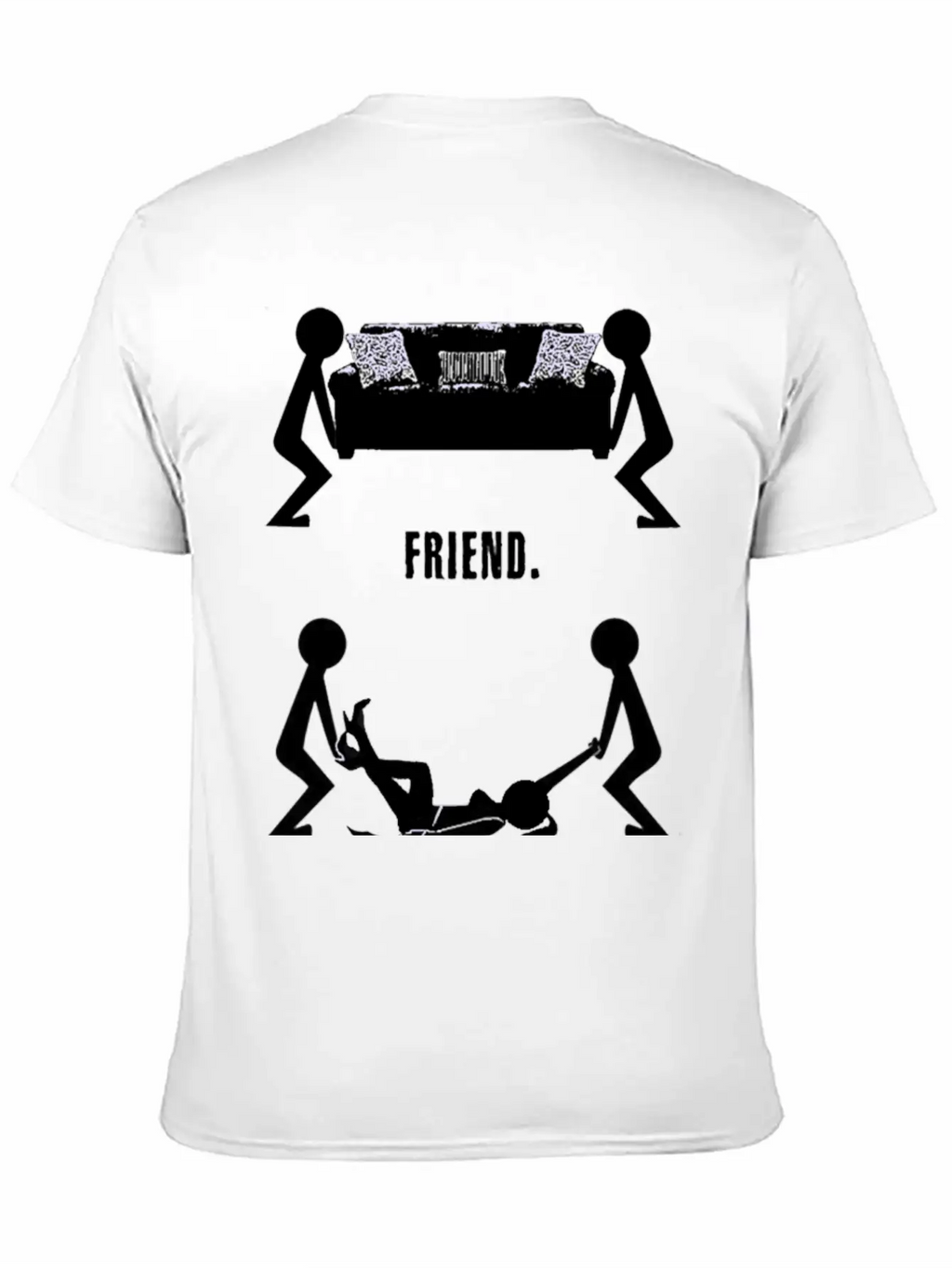 Funny Body Friend Best Logo Stylish Everyday T-Shirt – Unisex Basic Cotton Tee