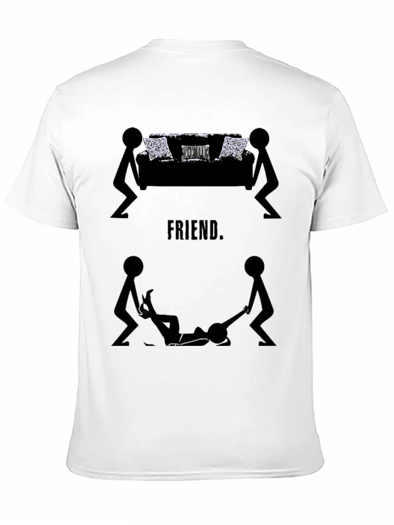 Funny Body Friend Best Logo Stylish Everyday T-Shirt – Unisex Basic Cotton Tee