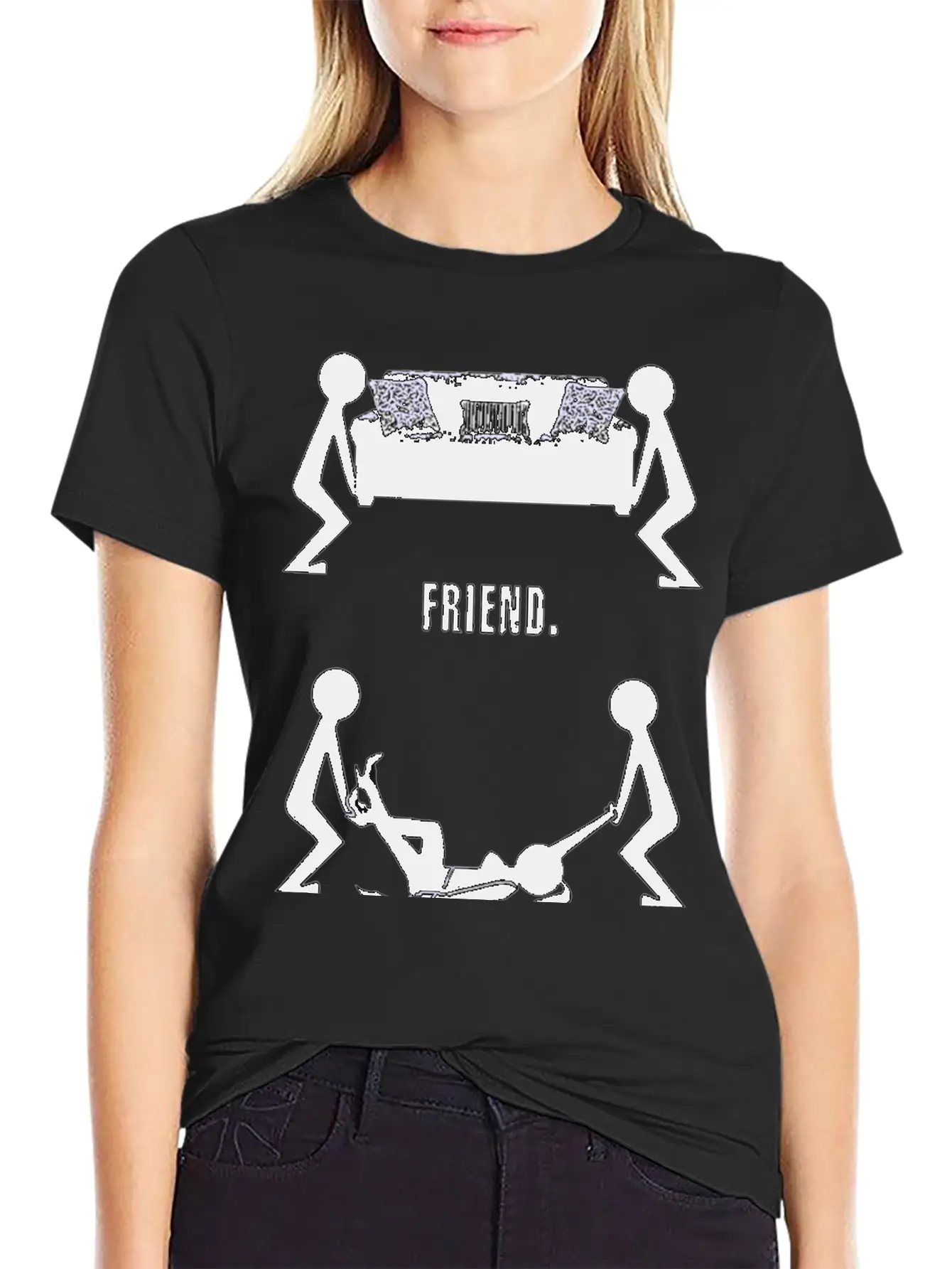 Funny Body Friend Best Logo Stylish Everyday T-Shirt – Unisex Basic Cotton Tee