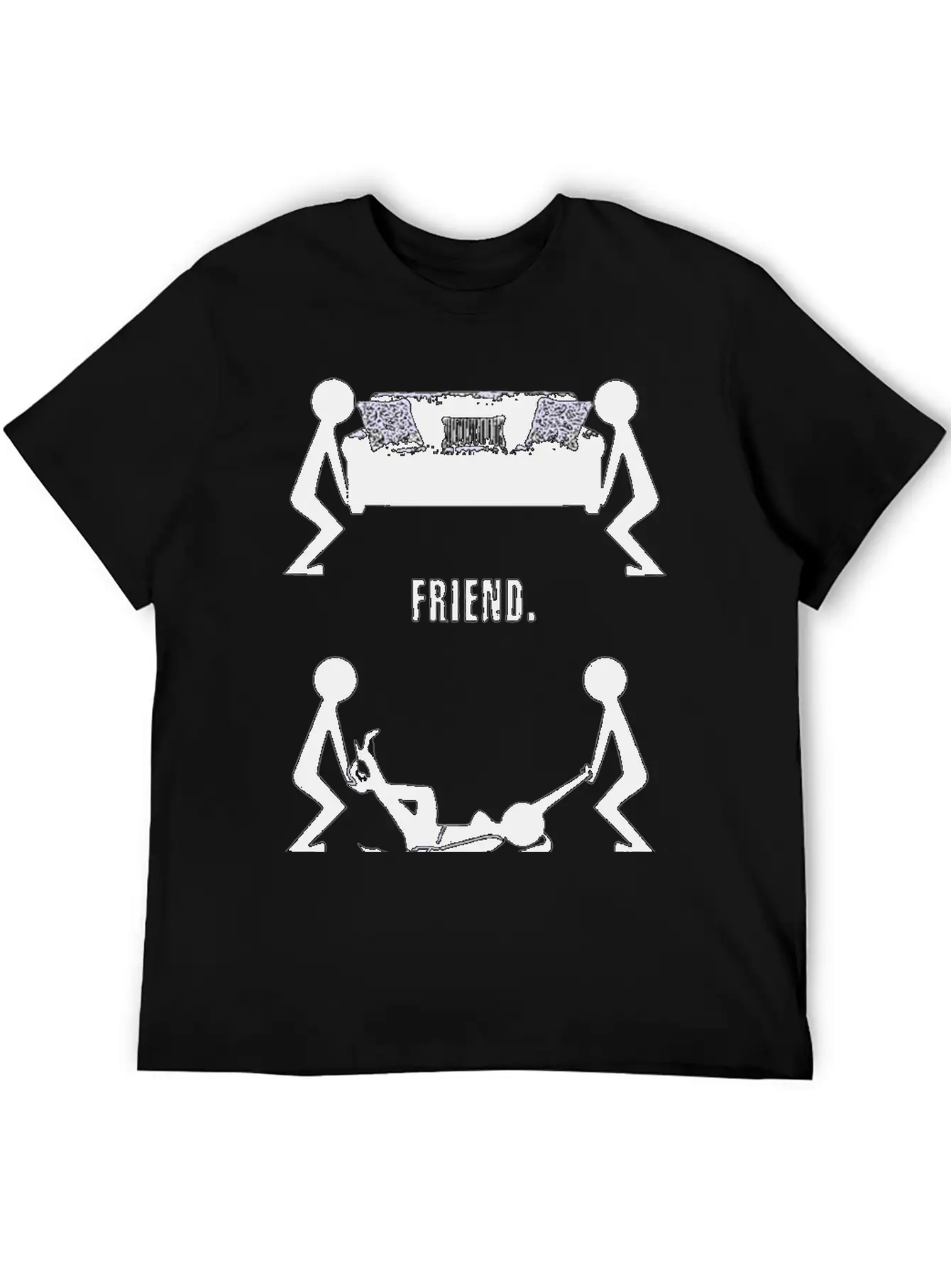 Funny Body Friend Best Logo Stylish Everyday T-Shirt – Unisex Basic Cotton Tee