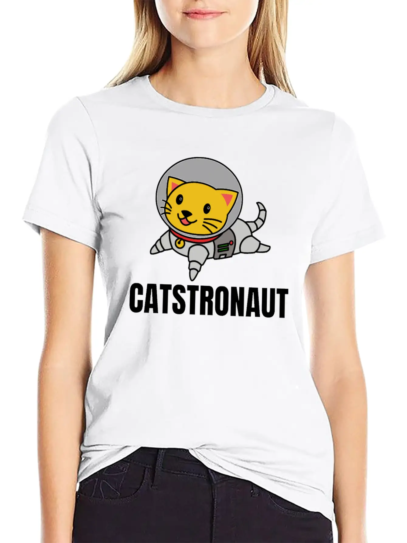 Funny Cat Astronaut Catstronaut Space Cat Design Classic Cotton Tee – Unisex Comfort For Any Season