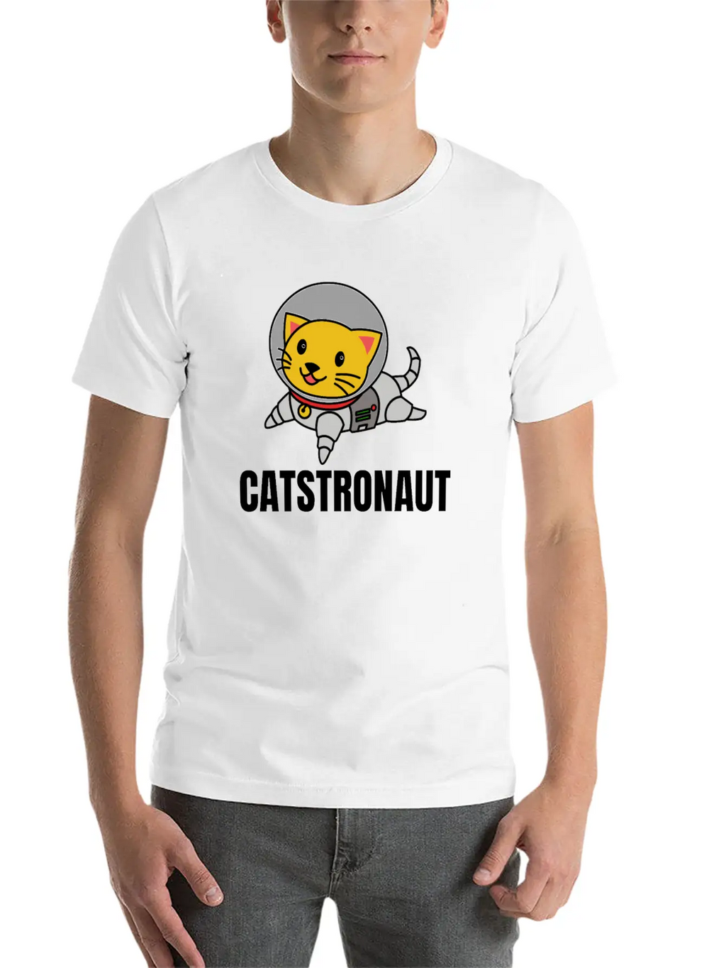 Funny Cat Astronaut Catstronaut Space Cat Design Classic Cotton Tee – Unisex Comfort For Any Season