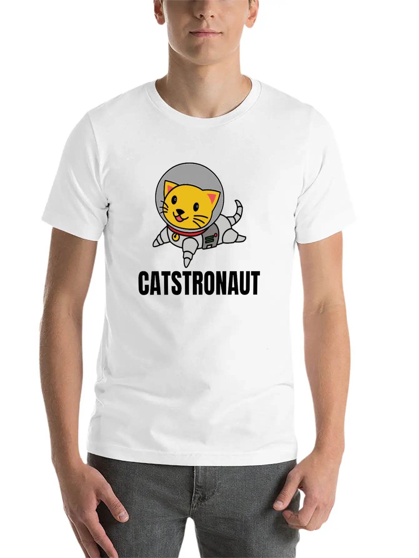 Funny Cat Astronaut Catstronaut Space Cat Design Classic Cotton Tee – Unisex Comfort For Any Season