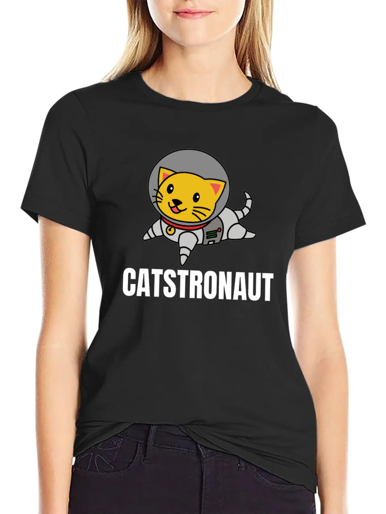 Funny Cat Astronaut Catstronaut Space Cat Design Classic Cotton Tee – Unisex Comfort For Any Season