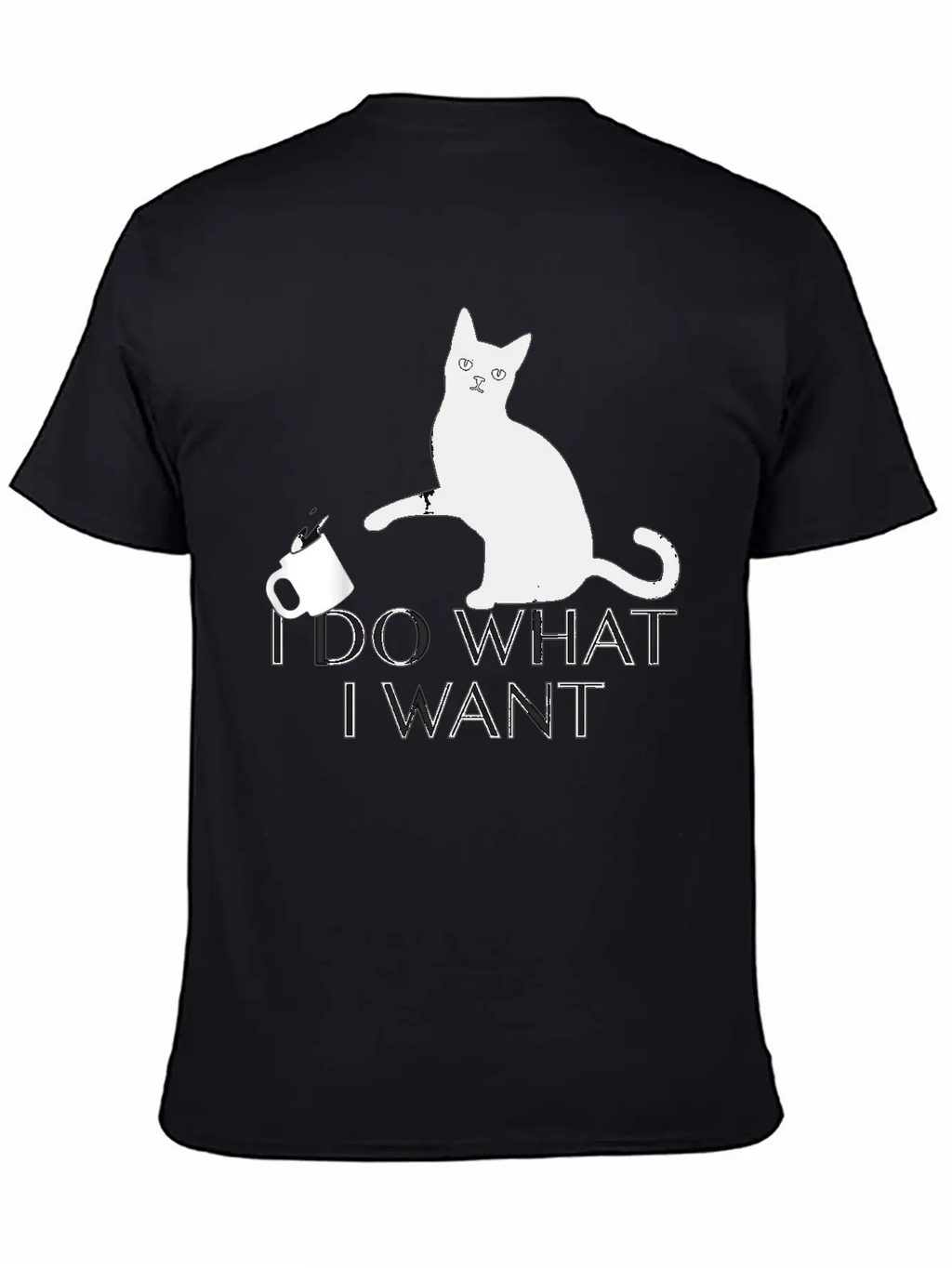 Funny Cat Personality Shirt I Do What I Want Breathable Graphic T-Shirt – Perfect For Casual Days