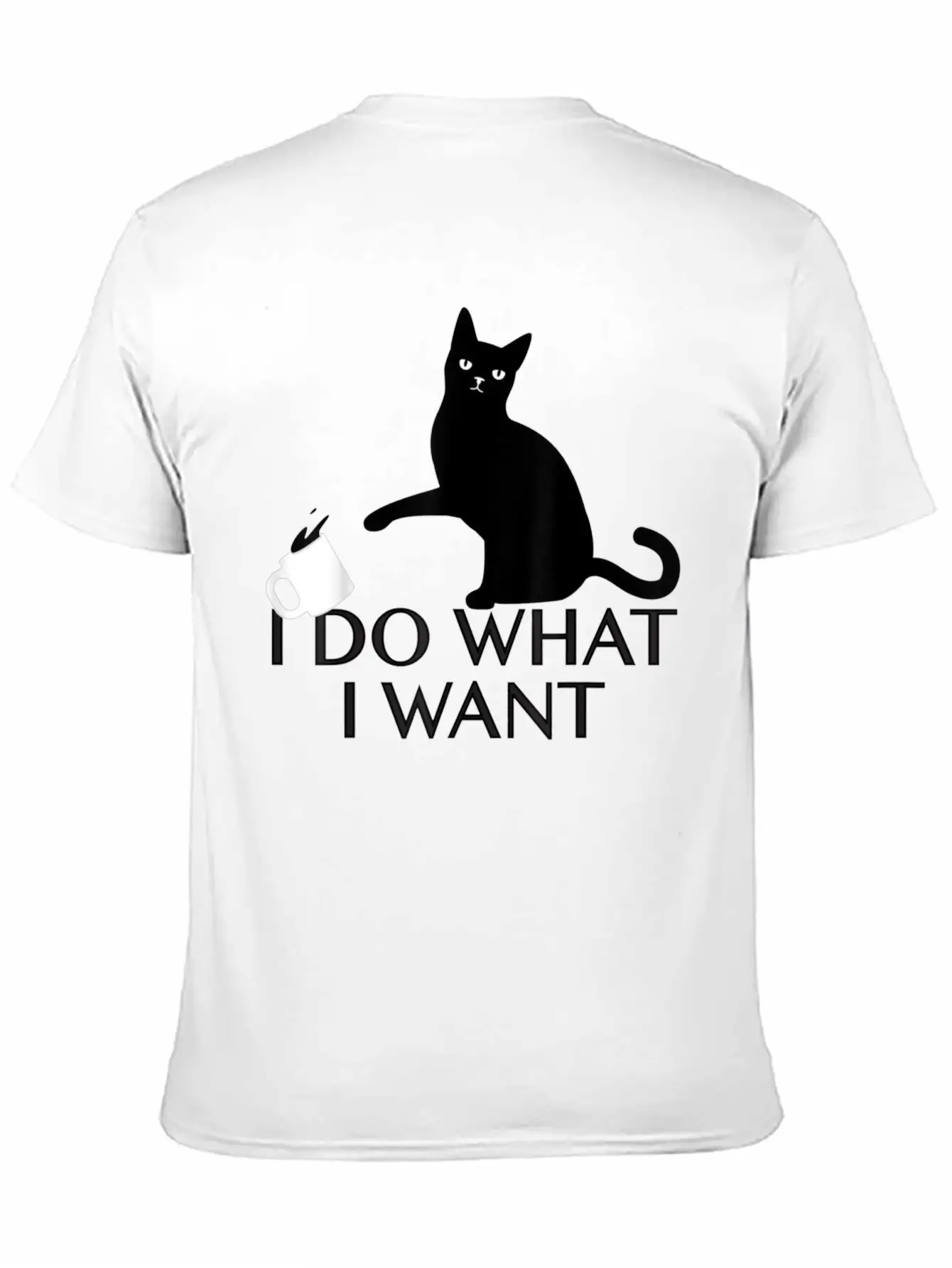 Funny Cat Personality Shirt I Do What I Want Breathable Graphic T-Shirt – Perfect For Casual Days