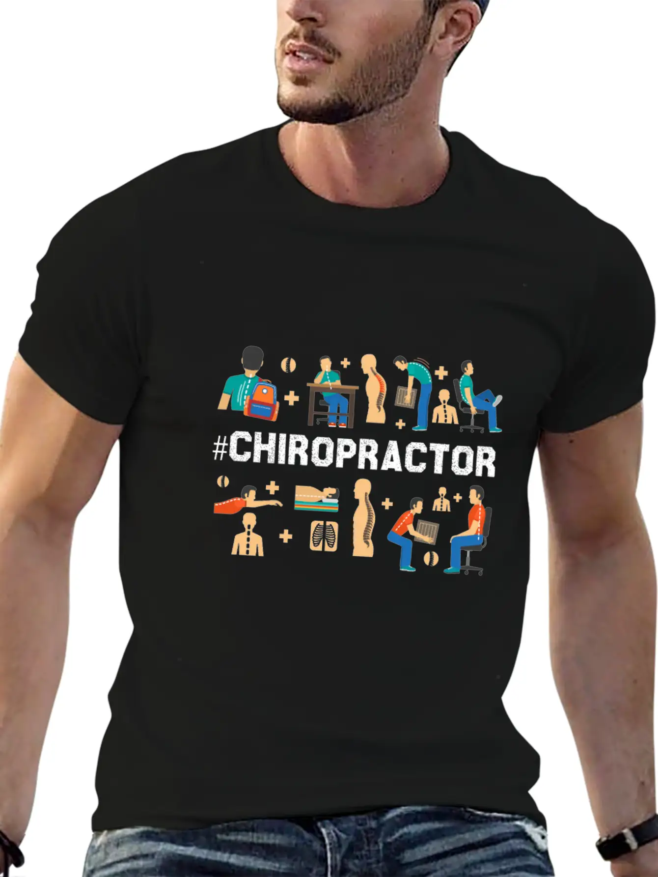 Funny Chiropractor Alternative Medicine Flick Gift Relaxed Everyday Tee – Lightweight And Durable Cotton