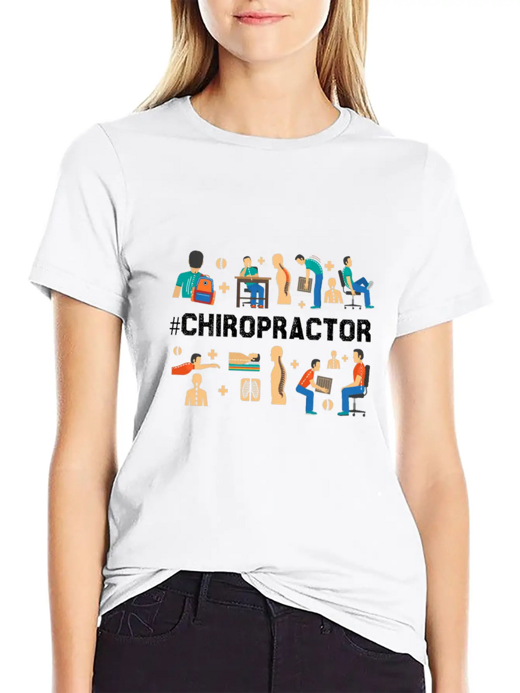 Funny Chiropractor Alternative Medicine Flick Gift Relaxed Everyday Tee – Lightweight And Durable Cotton
