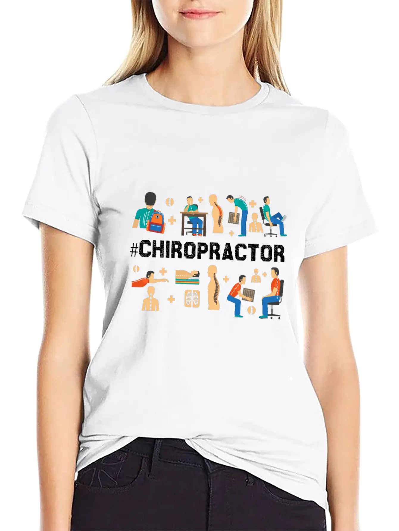 Funny Chiropractor Alternative Medicine Flick Gift Relaxed Everyday Tee – Lightweight And Durable Cotton