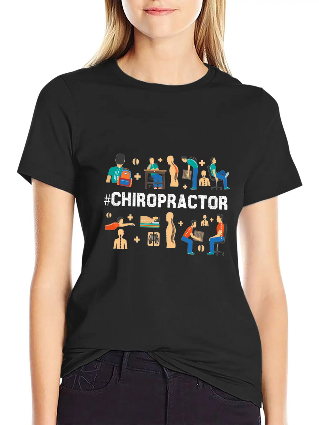 Funny Chiropractor Alternative Medicine Flick Gift Relaxed Everyday Tee – Lightweight And Durable Cotton