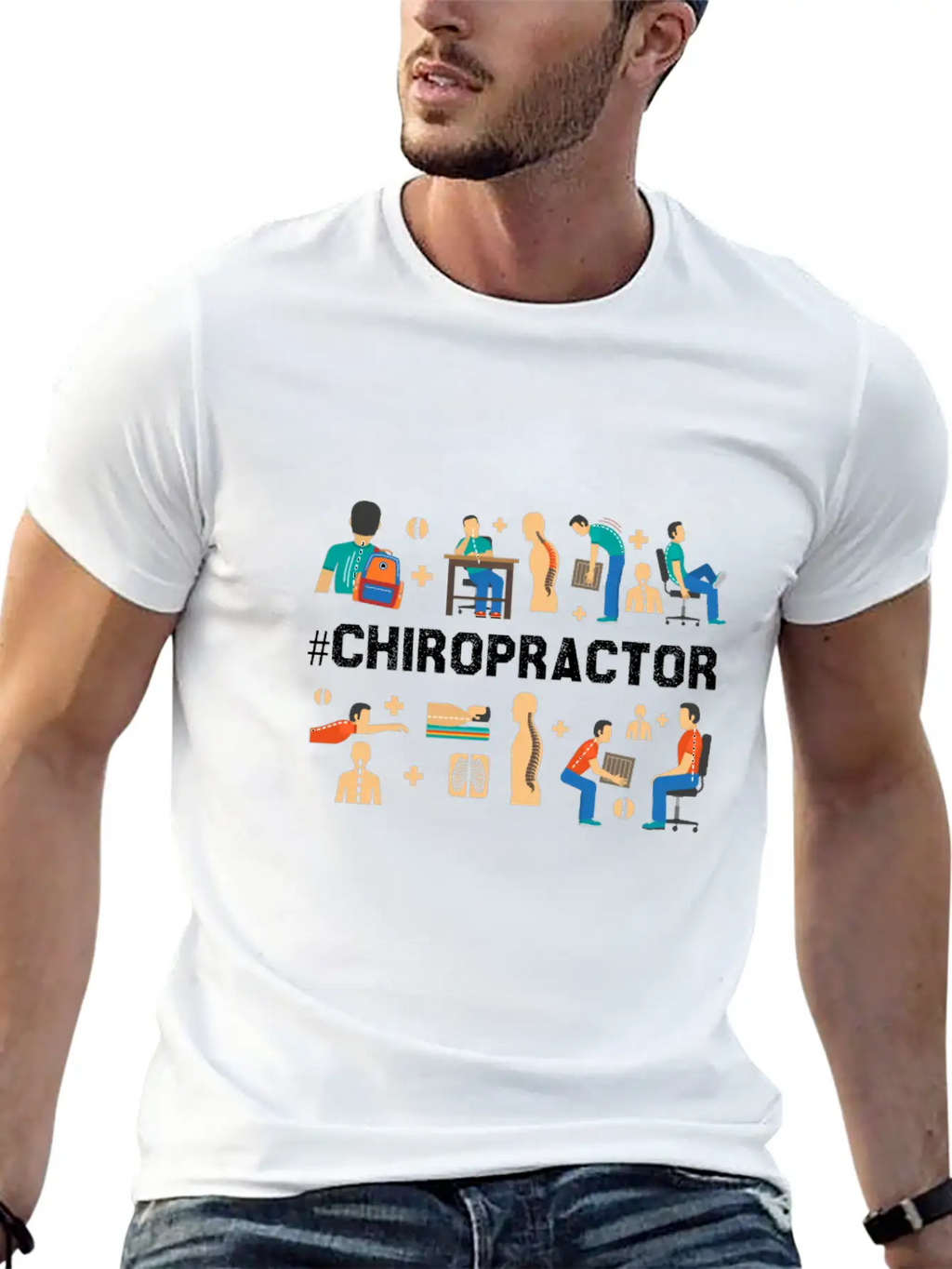 Funny Chiropractor Alternative Medicine Flick Gift Relaxed Everyday Tee – Lightweight And Durable Cotton