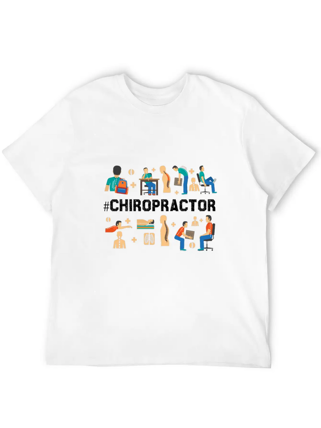 Funny Chiropractor Alternative Medicine Flick Gift Relaxed Everyday Tee – Lightweight And Durable Cotton