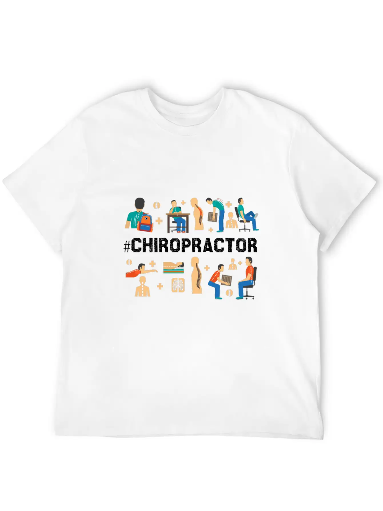 Funny Chiropractor Alternative Medicine Flick Gift Relaxed Everyday Tee – Lightweight And Durable Cotton