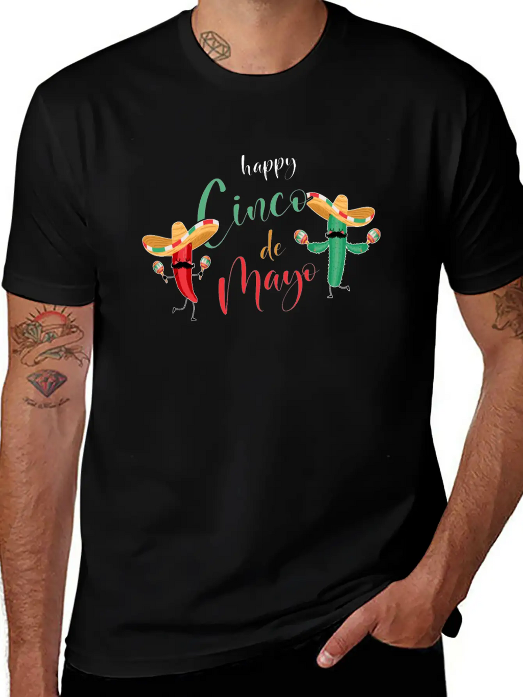 Funny Costume For Cinco De Mayo In Mexico Essential Cotton Tee For Daily Outfits – Unisex Style