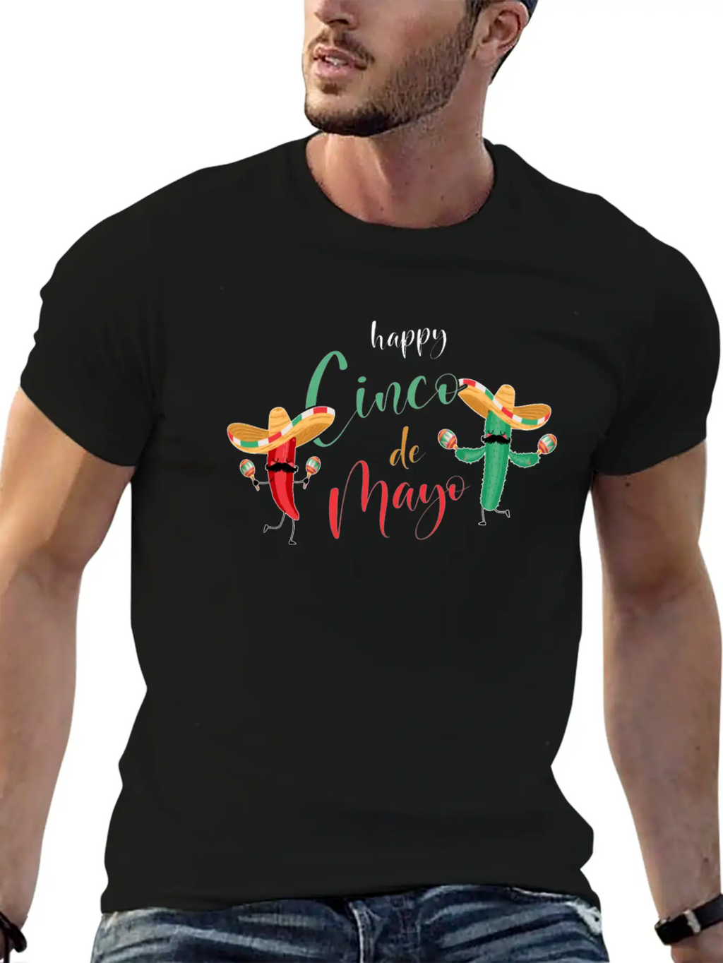 Funny Costume For Cinco De Mayo In Mexico Essential Cotton Tee For Daily Outfits – Unisex Style
