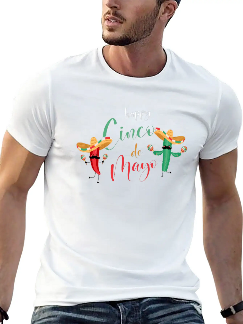 Funny Costume For Cinco De Mayo In Mexico Essential Cotton Tee For Daily Outfits – Unisex Style