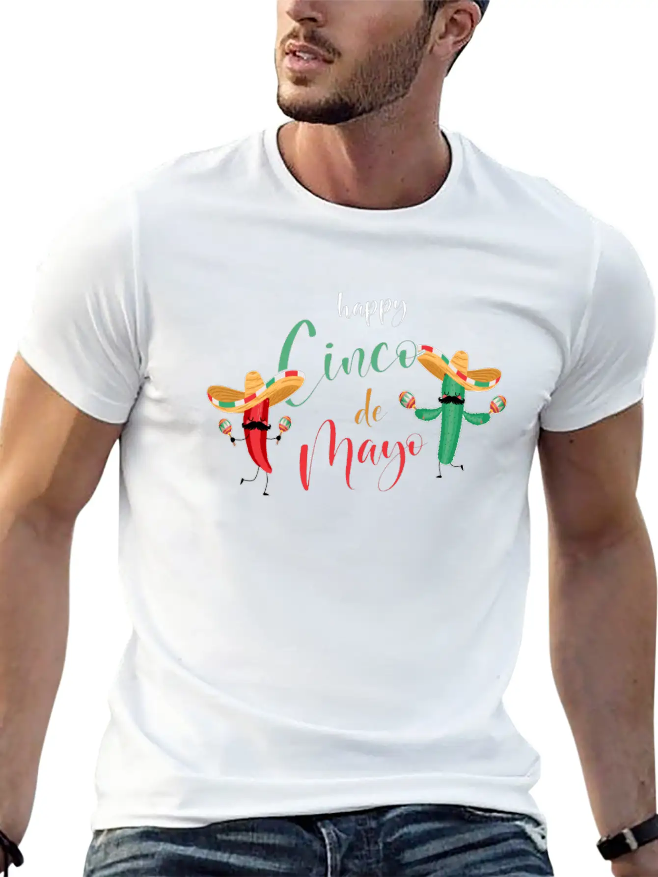 Funny Costume For Cinco De Mayo In Mexico Essential Cotton Tee For Daily Outfits – Unisex Style
