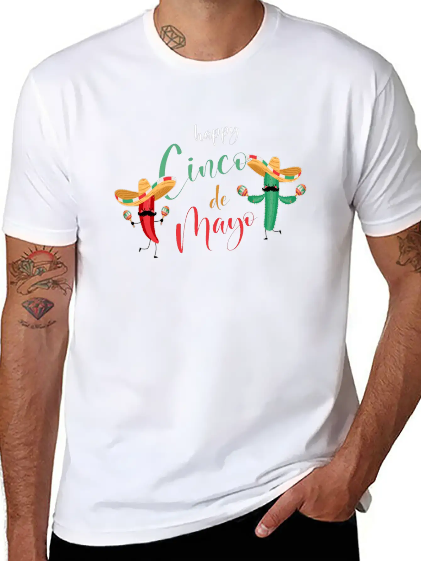 Funny Costume For Cinco De Mayo In Mexico Essential Cotton Tee For Daily Outfits – Unisex Style