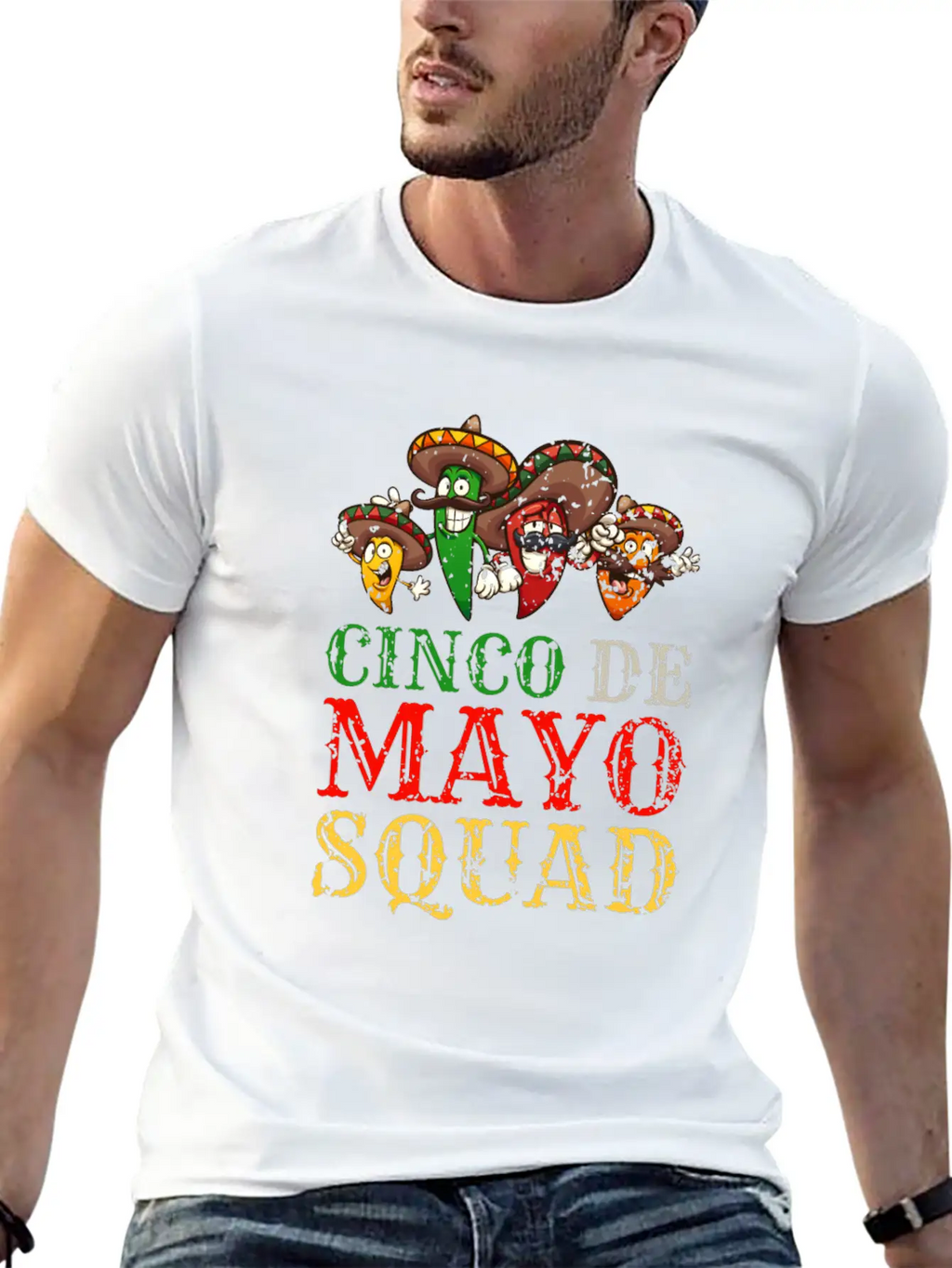 Funny Costume For Cinco De Mayo In Mexico Stylish Everyday T-Shirt – Unisex Basic Cotton Tee