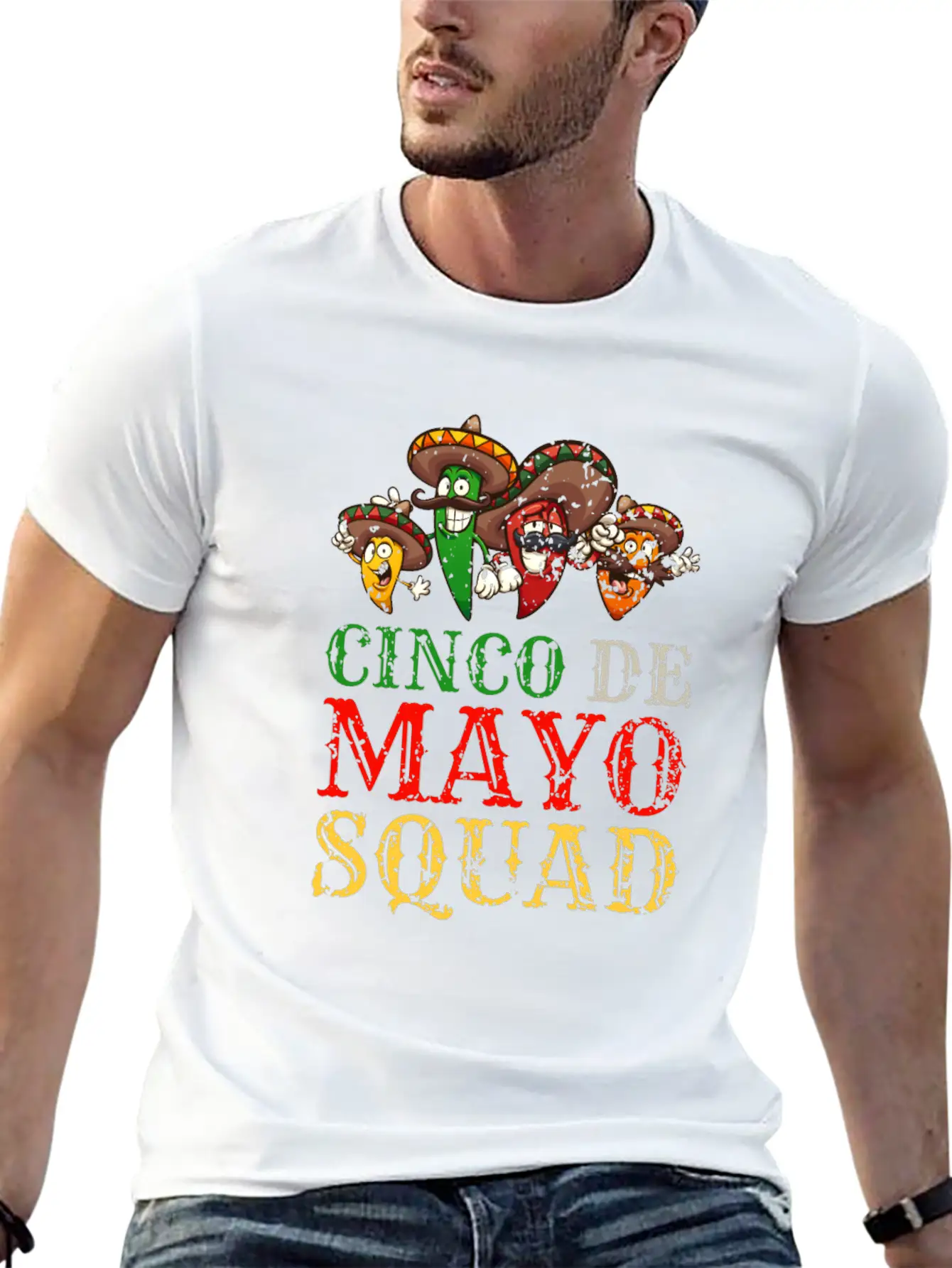 Funny Costume For Cinco De Mayo In Mexico Stylish Everyday T-Shirt – Unisex Basic Cotton Tee
