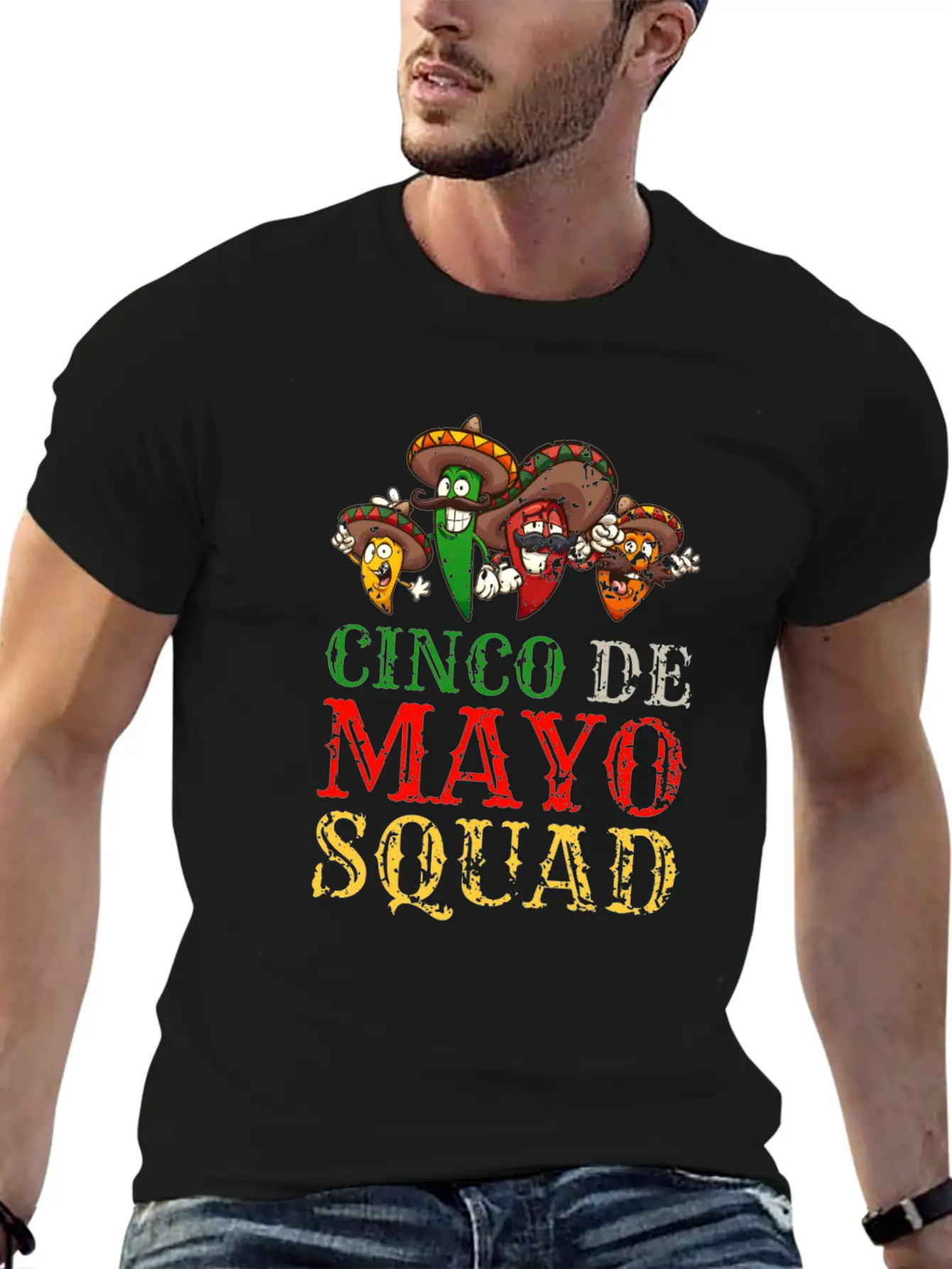 Funny Costume For Cinco De Mayo In Mexico Stylish Everyday T-Shirt – Unisex Basic Cotton Tee