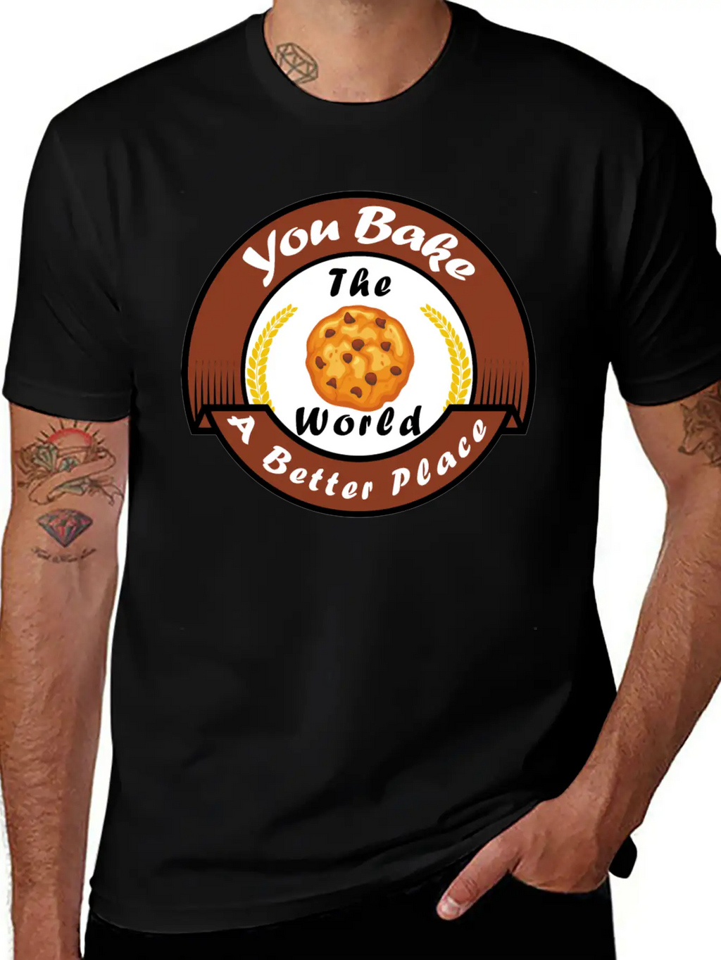 Funny Design, You Bake The World A Better Place. Classic Cotton Tee – Unisex Comfort For Any Season