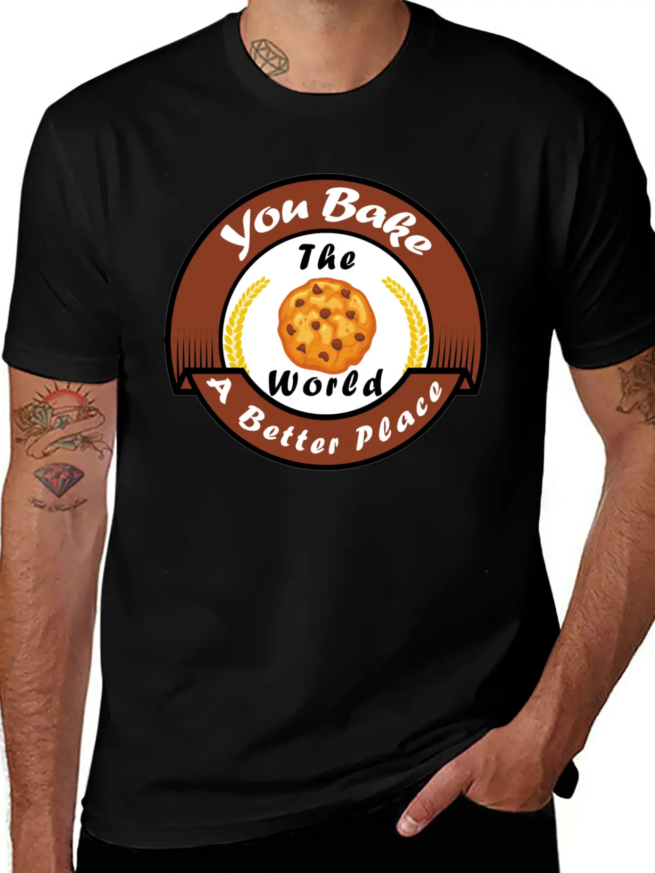 Funny Design, You Bake The World A Better Place. Classic Cotton Tee – Unisex Comfort For Any Season