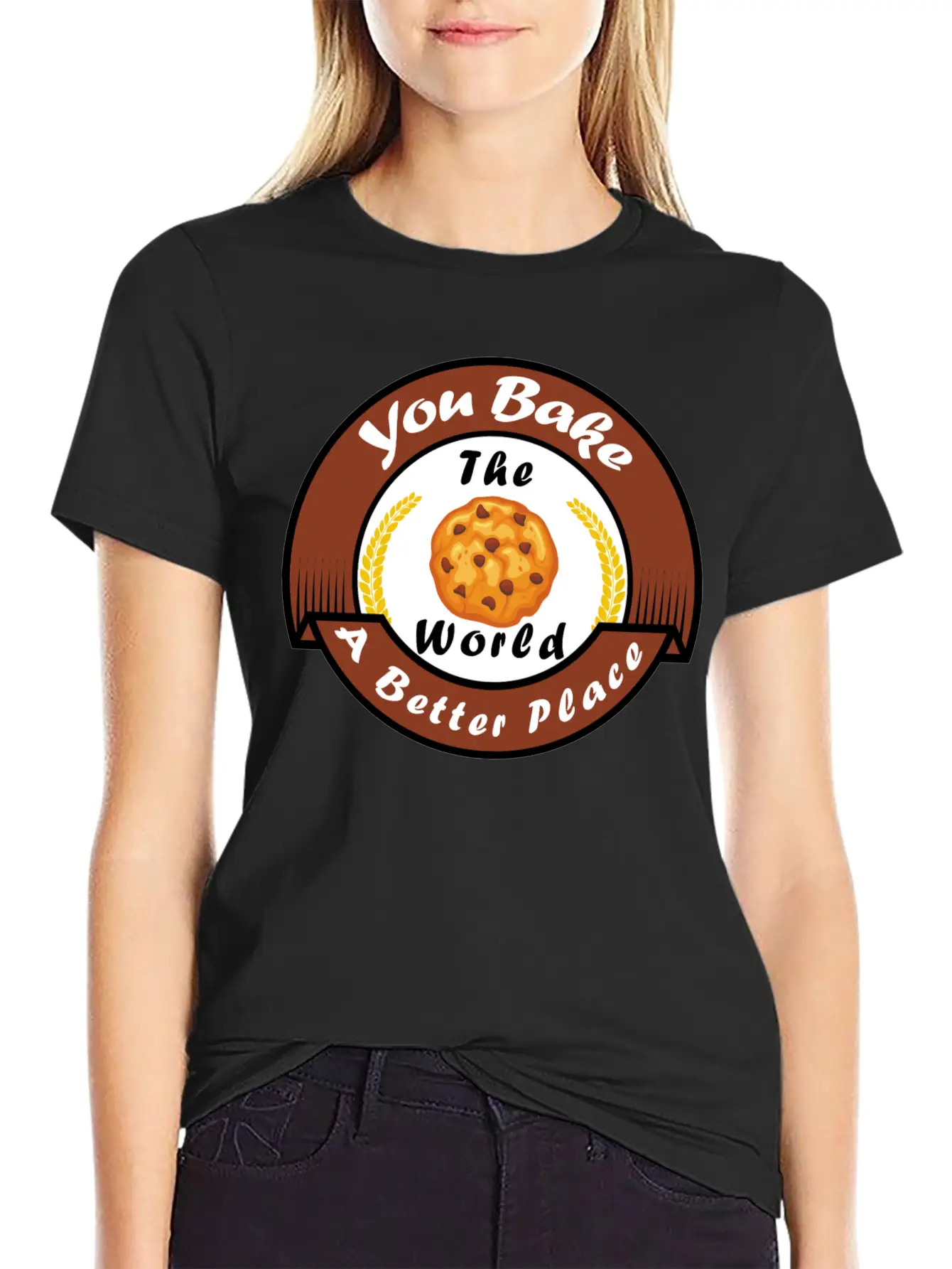 Funny Design, You Bake The World A Better Place. Classic Cotton Tee – Unisex Comfort For Any Season